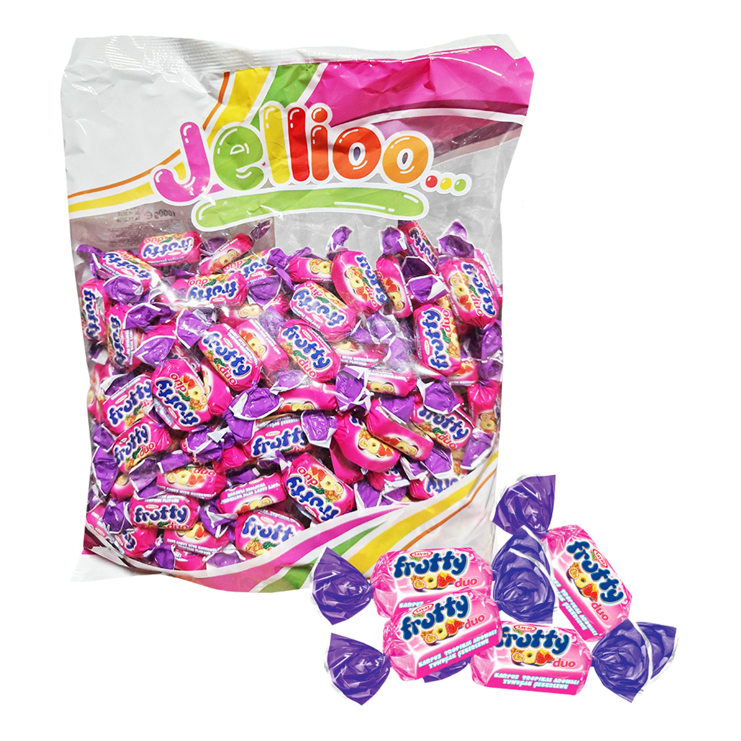 Frutty Duo Twist Melon/Tropical i Økonomipakke  - 1 kg