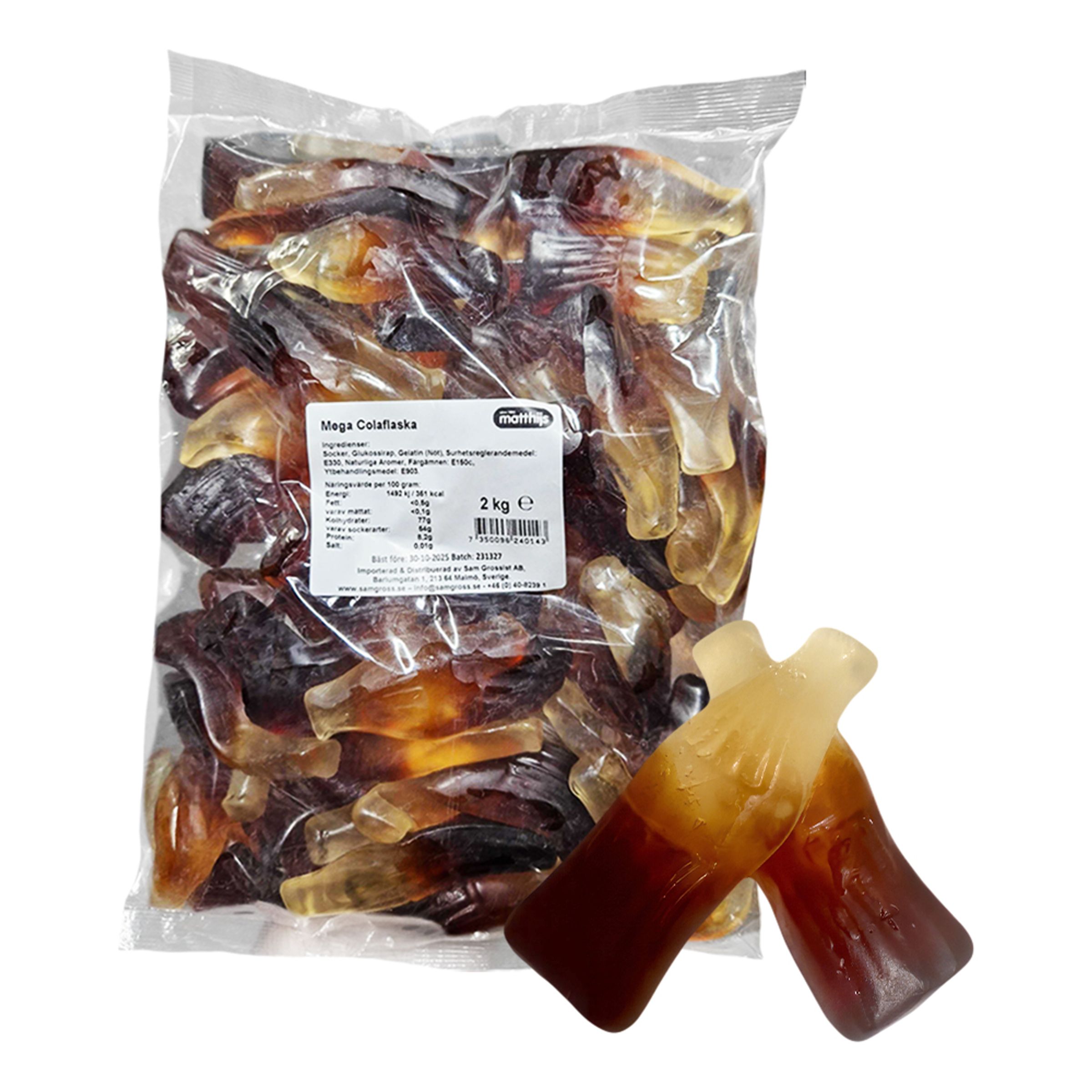 Mega Colaflasker Økonomipakke  - 2 kg