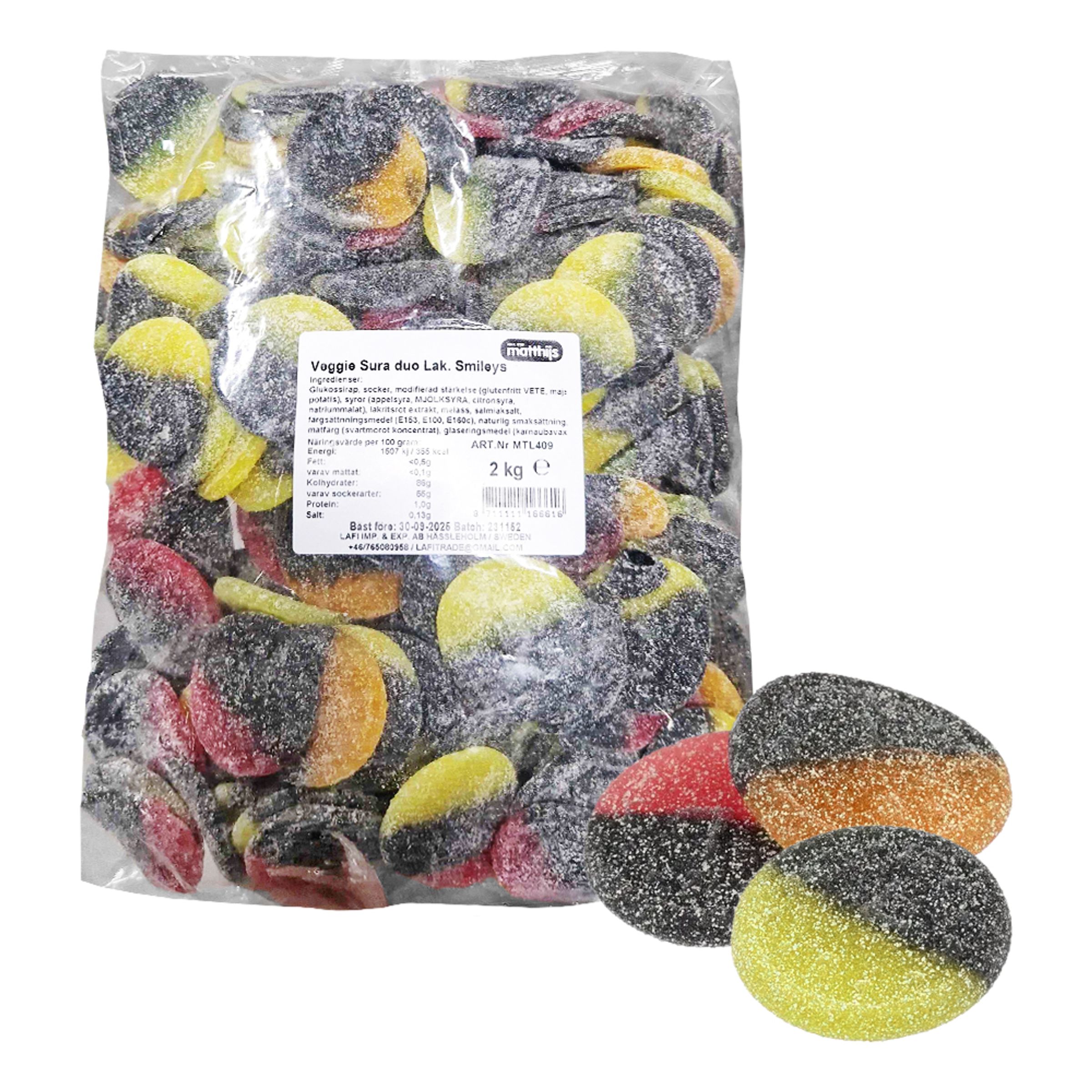 Sur Duo Smileys Økonomipakke - 2 kg