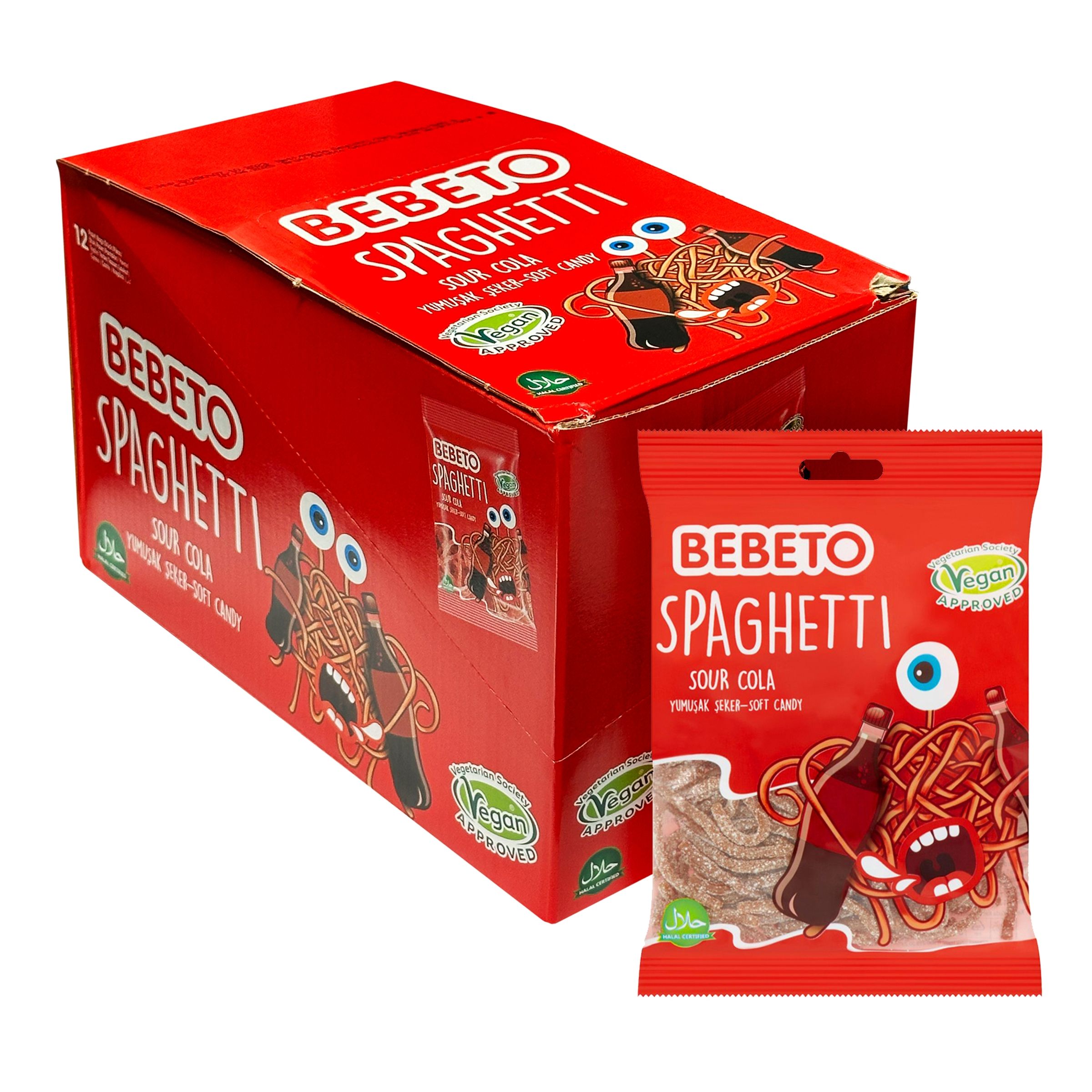 Bebeto Spaghetti Cola Storpak - 12-pak
