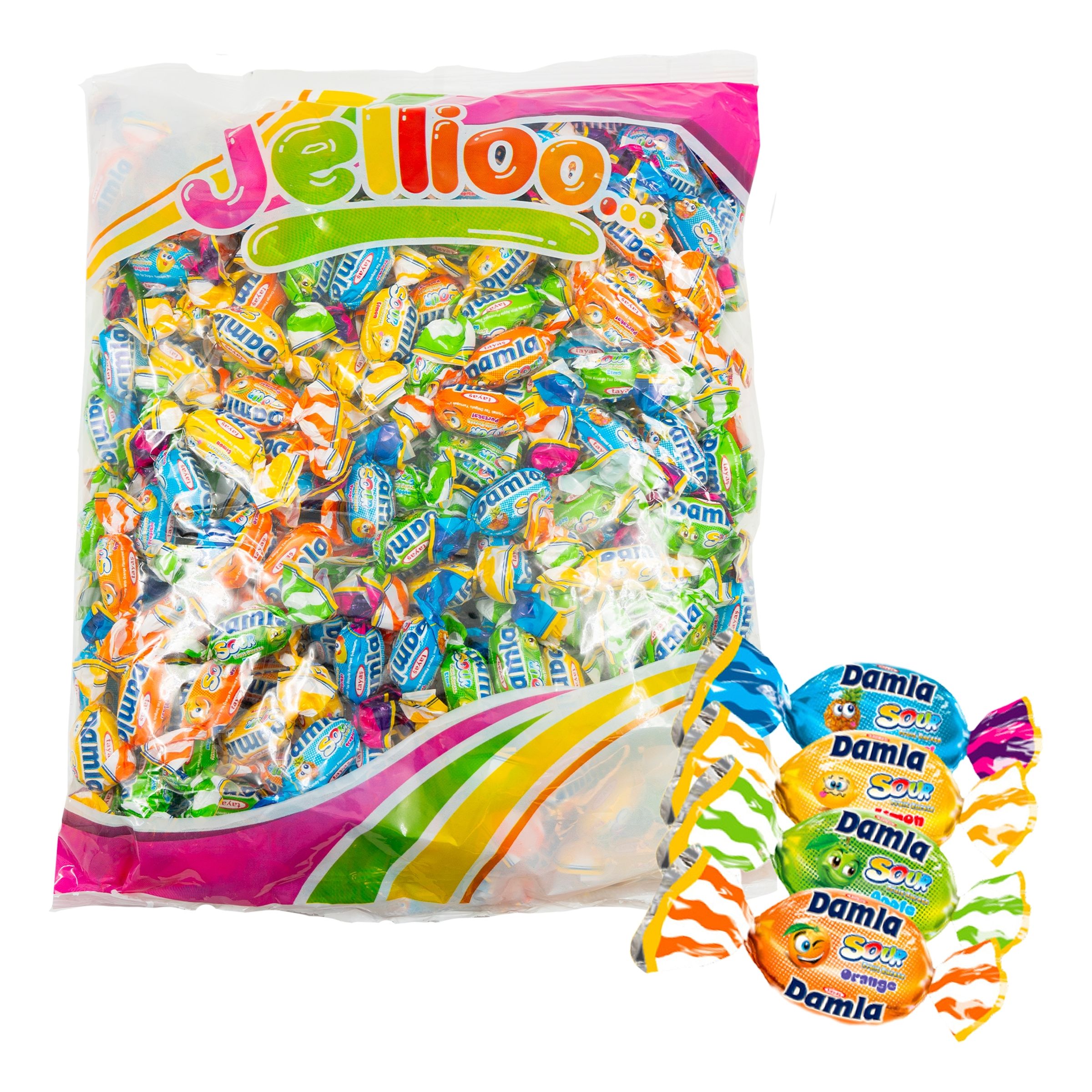 Damla Sour Blast Økonomipakke - 1000 gram