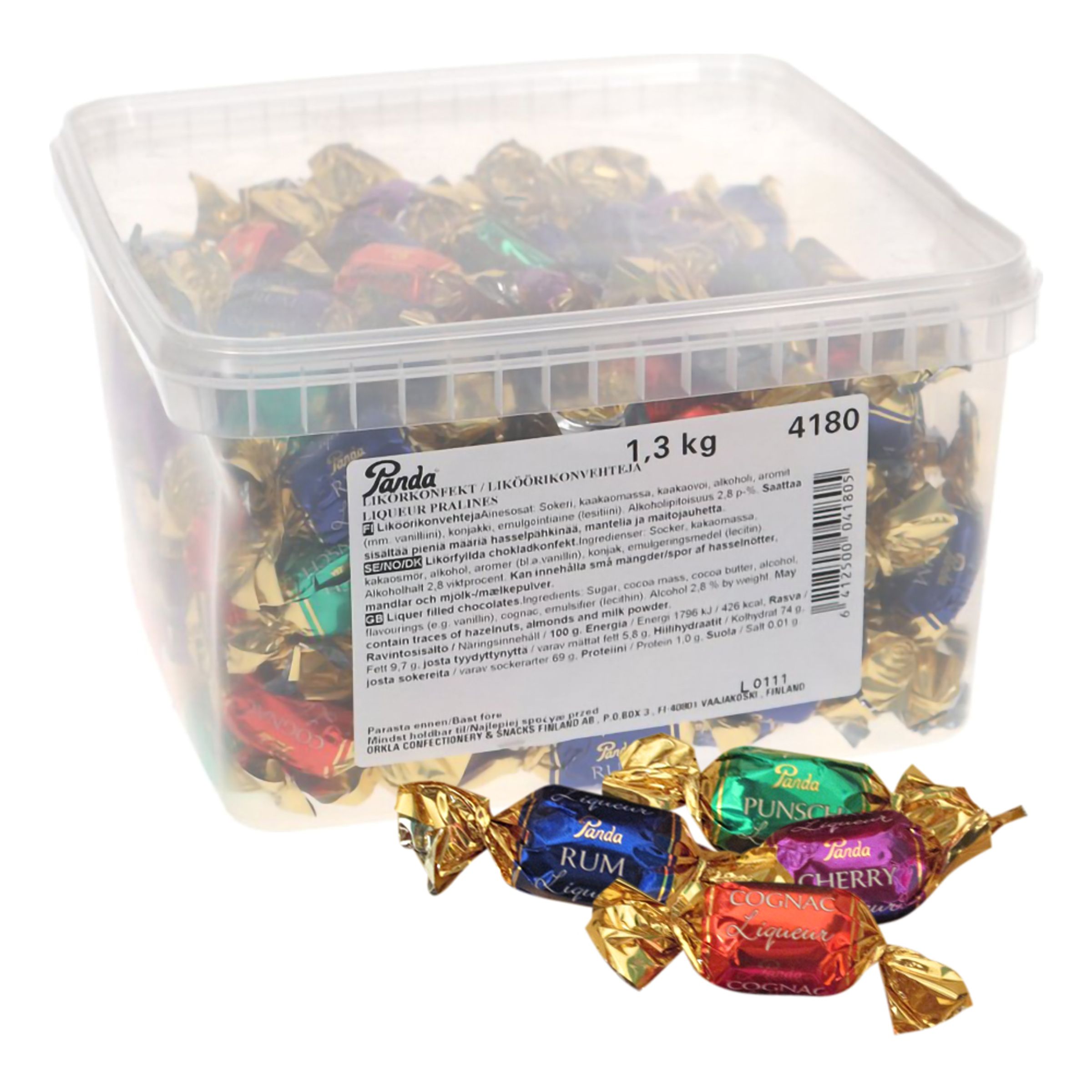 Panda Liquer Fill Chocolates Økonomipakke - 1,3 kg
