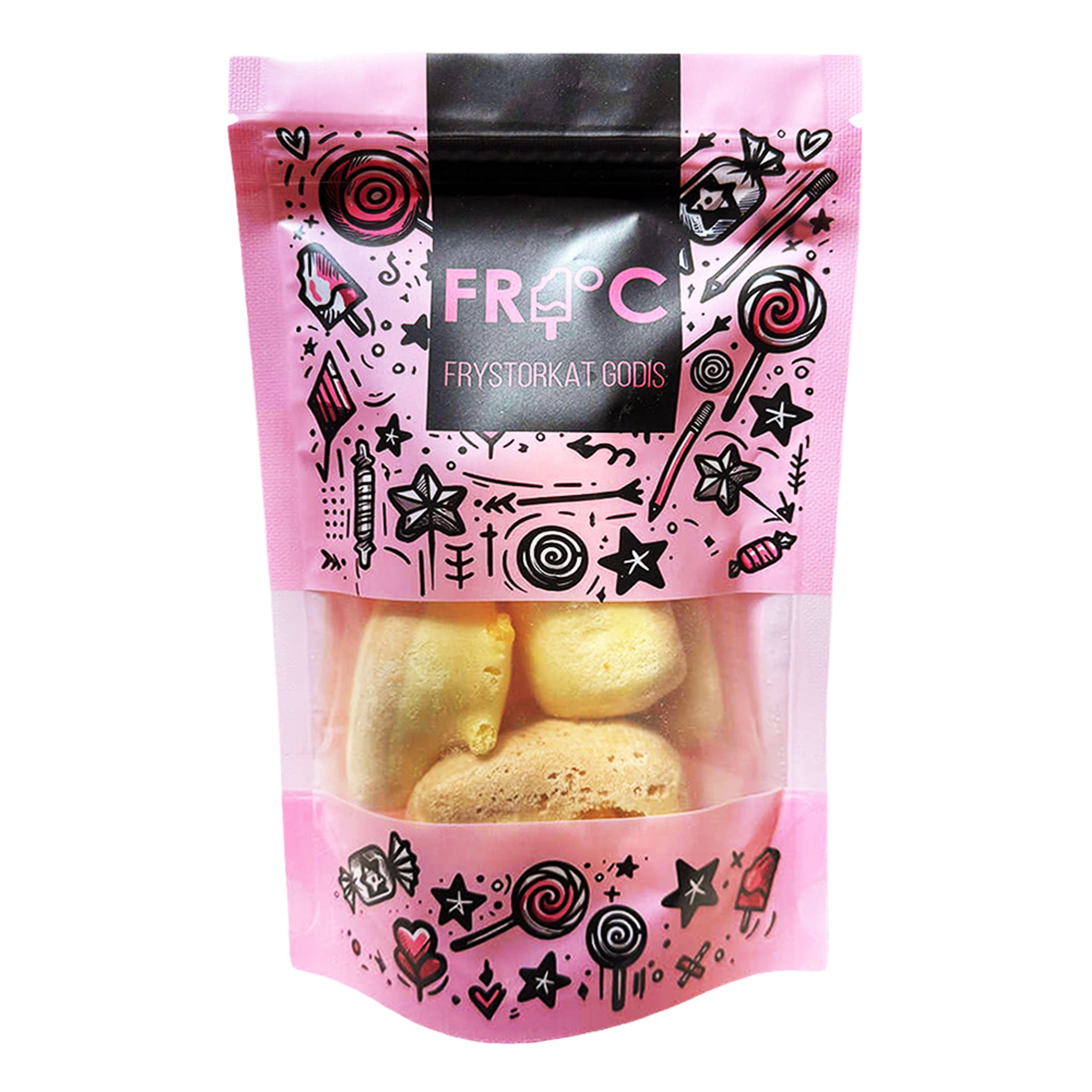 Fryc Frysetørret Slik Banankaramel - 50 gram