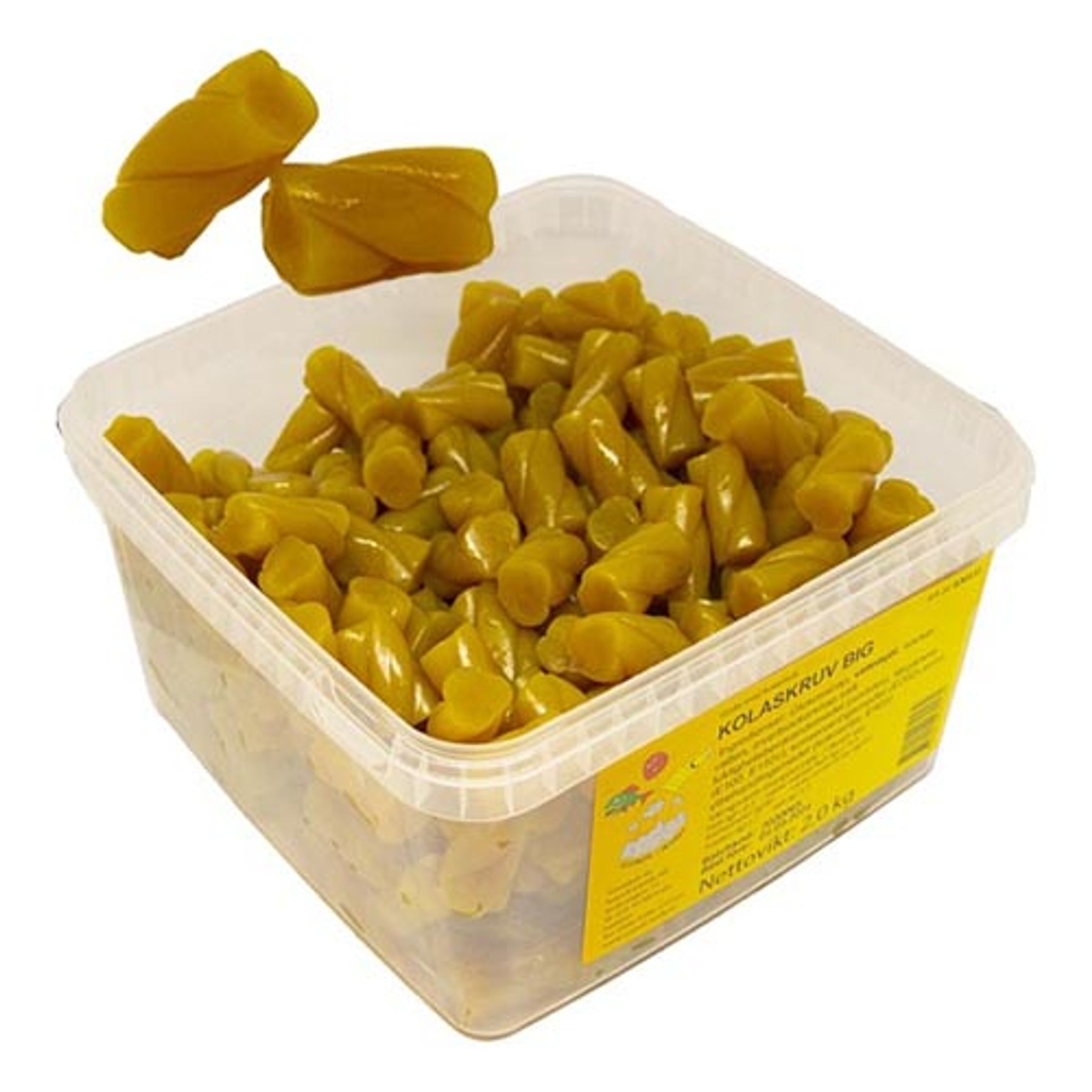 Big Karamelskruer Løsvægt i Plastbøtte - 2 kg