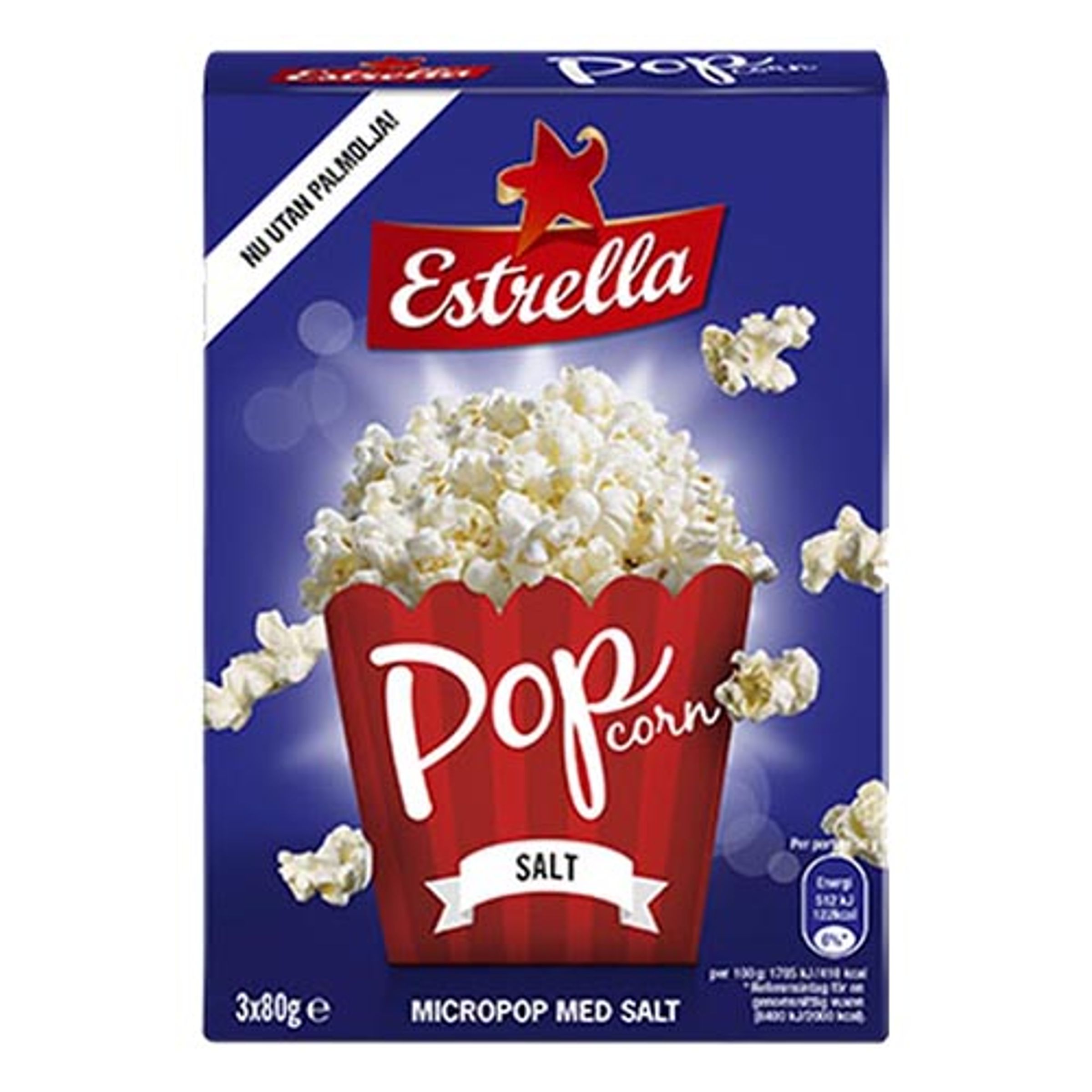 Estrella Micropopcorn Salt - 3-stk