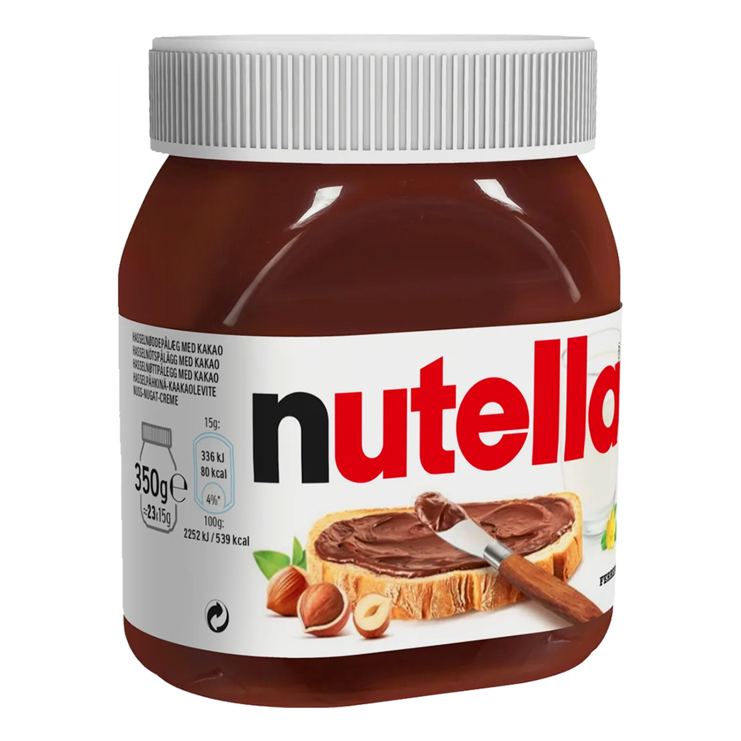 Nutella i Stor Bøtte - 350 gram