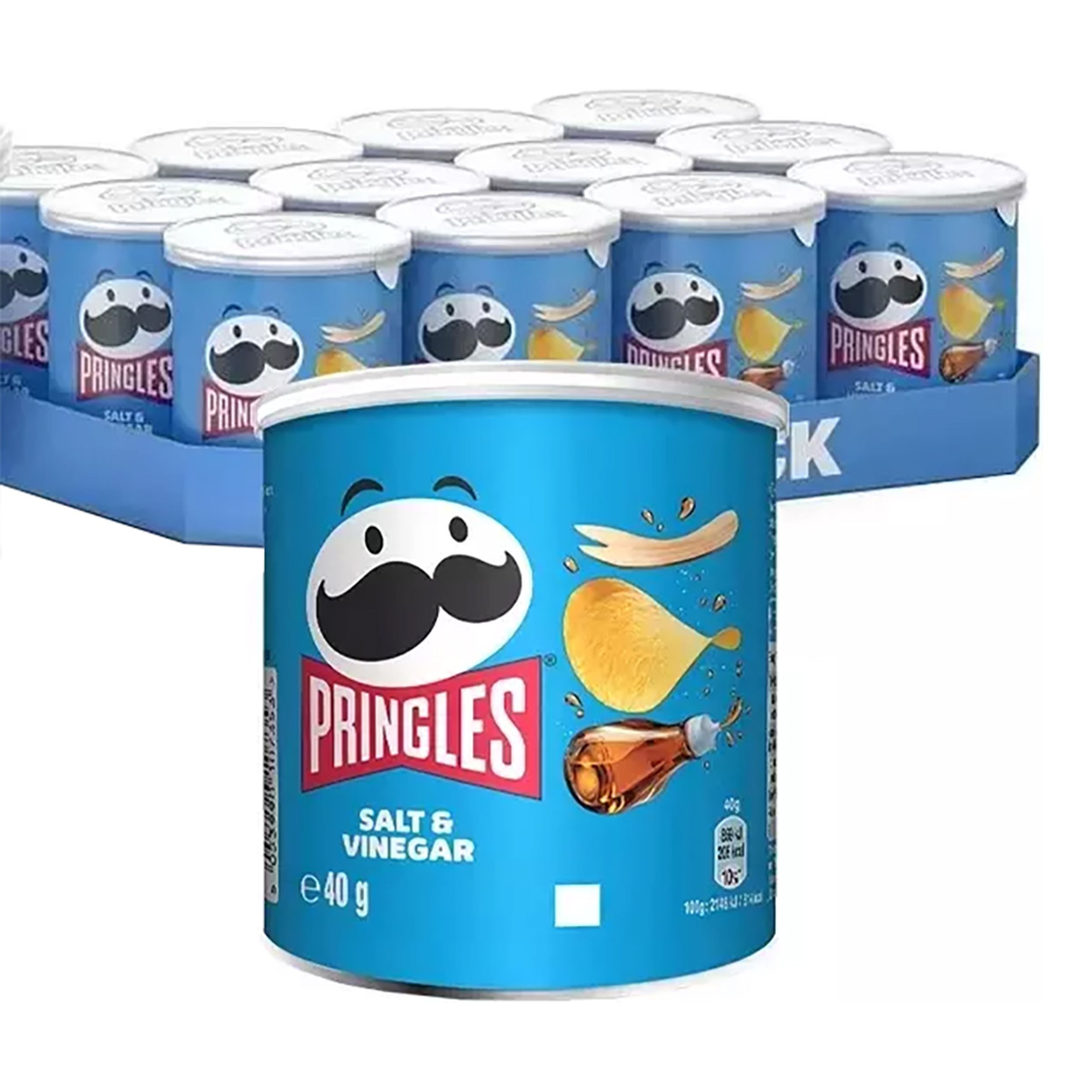 Pringles Salt & Vinegar Mini Storpak - 12-stk