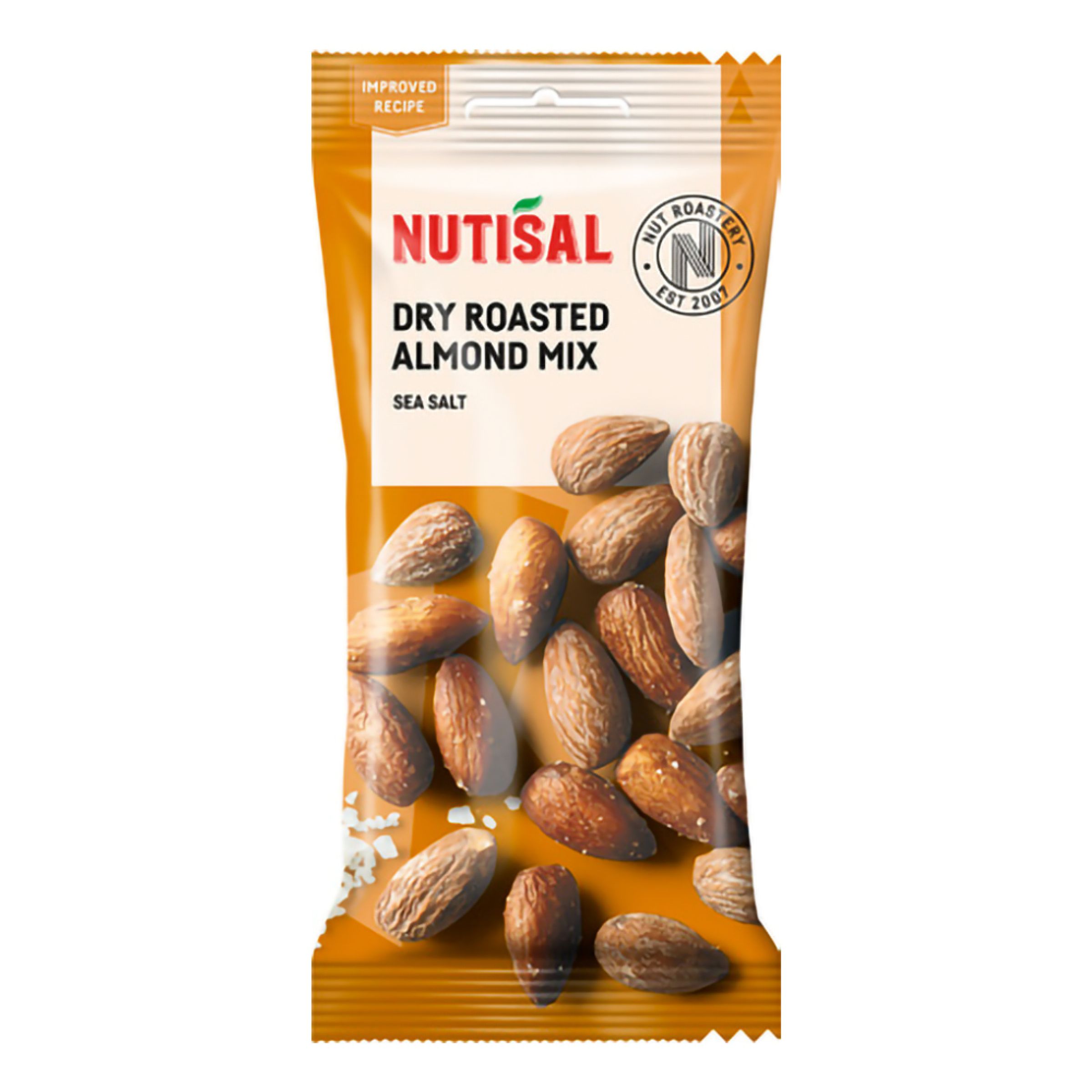 Nutisal Ristede Mandler i Pose - 60 gram