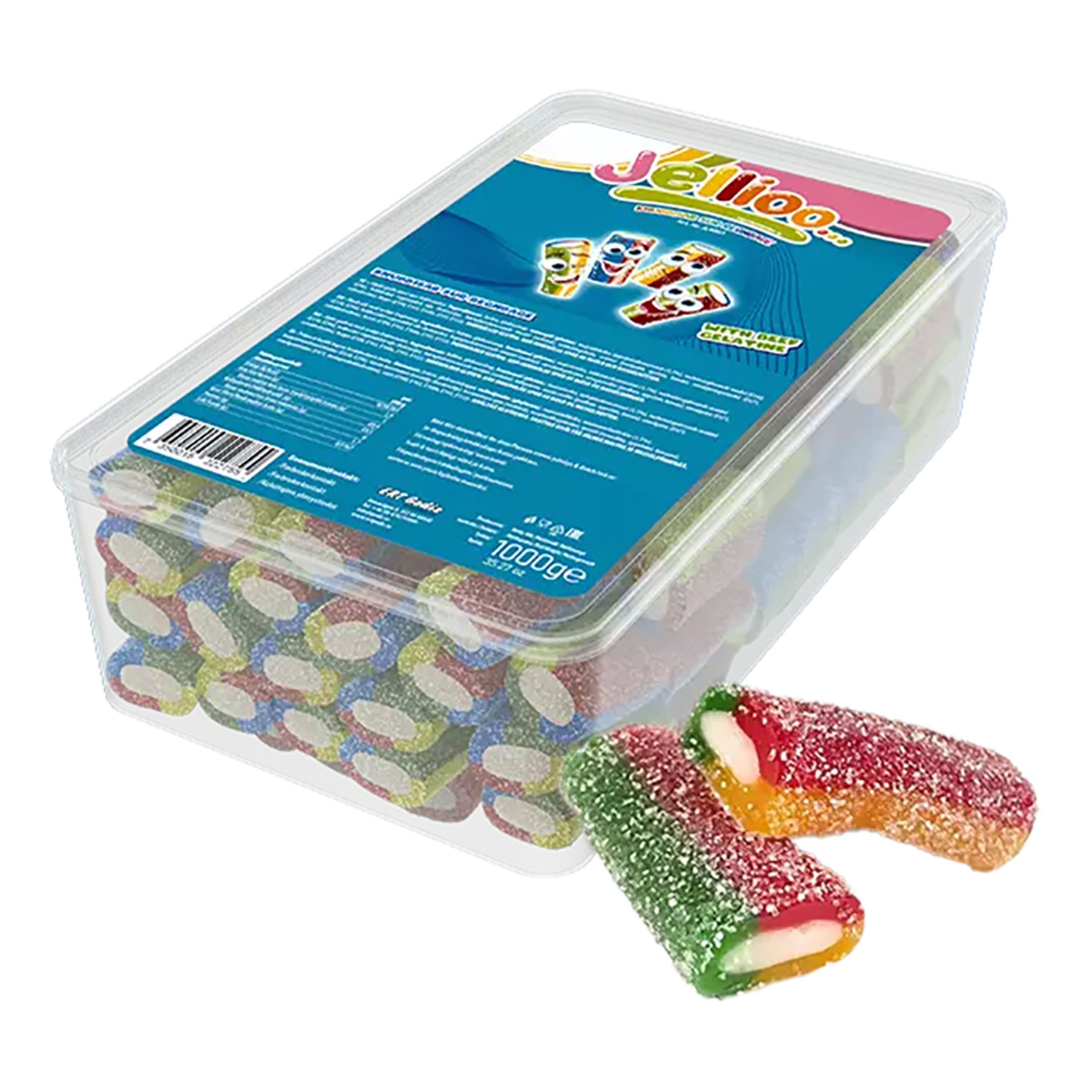 Knubbisar Sur Regnbue Stor pakke - 1 kg
