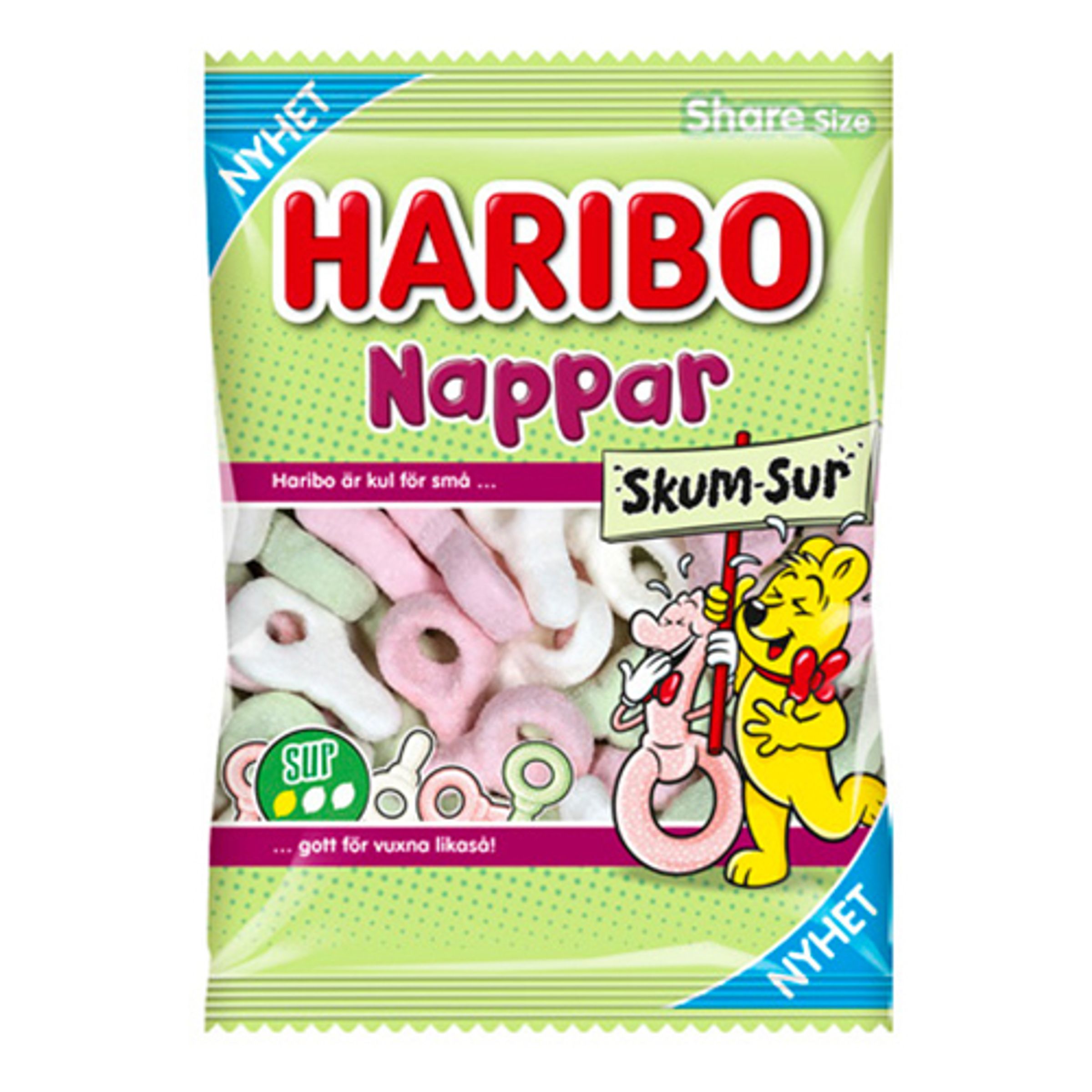 Haribo Skumsutter Sure - 120 gram