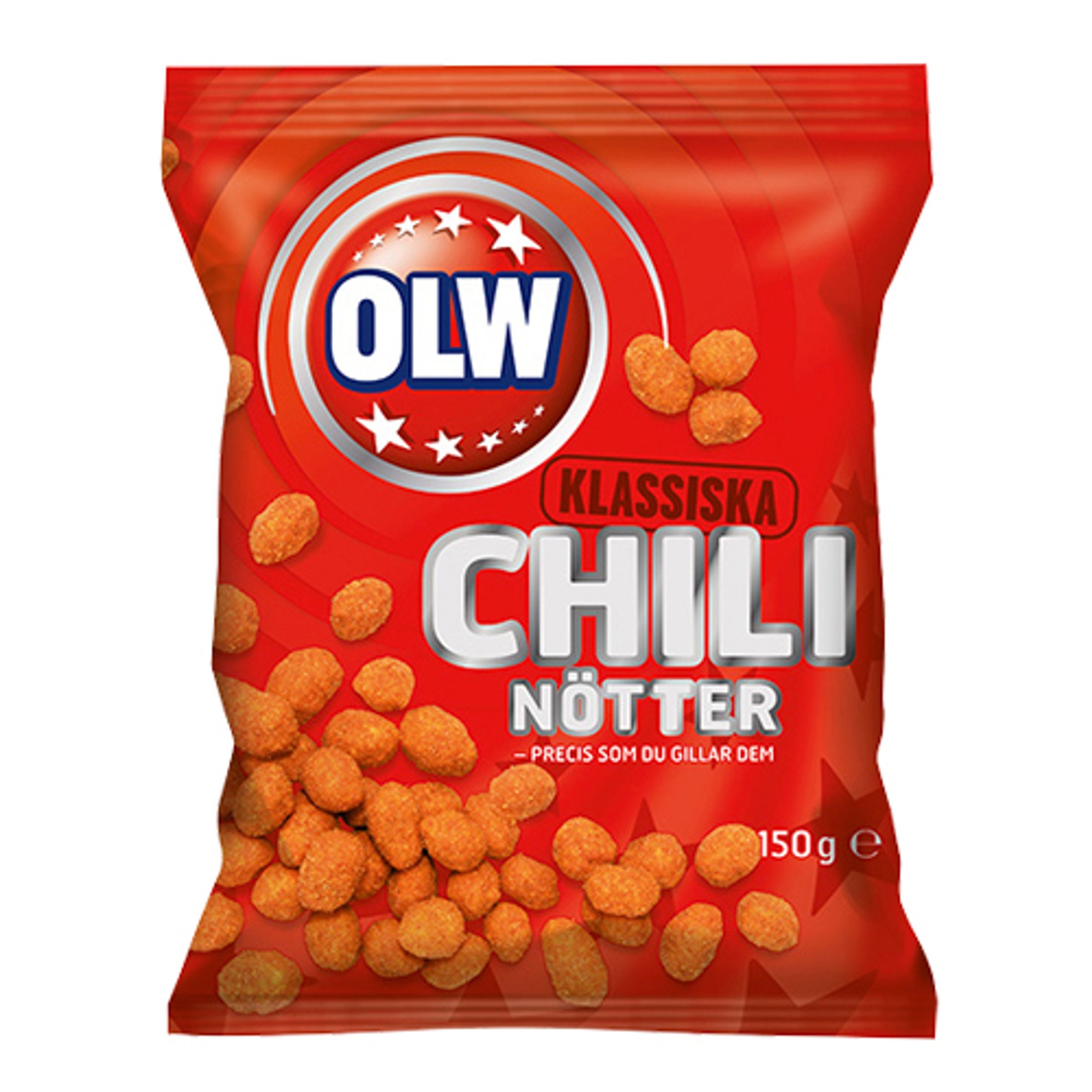OLW Chilinødder - 150 gram