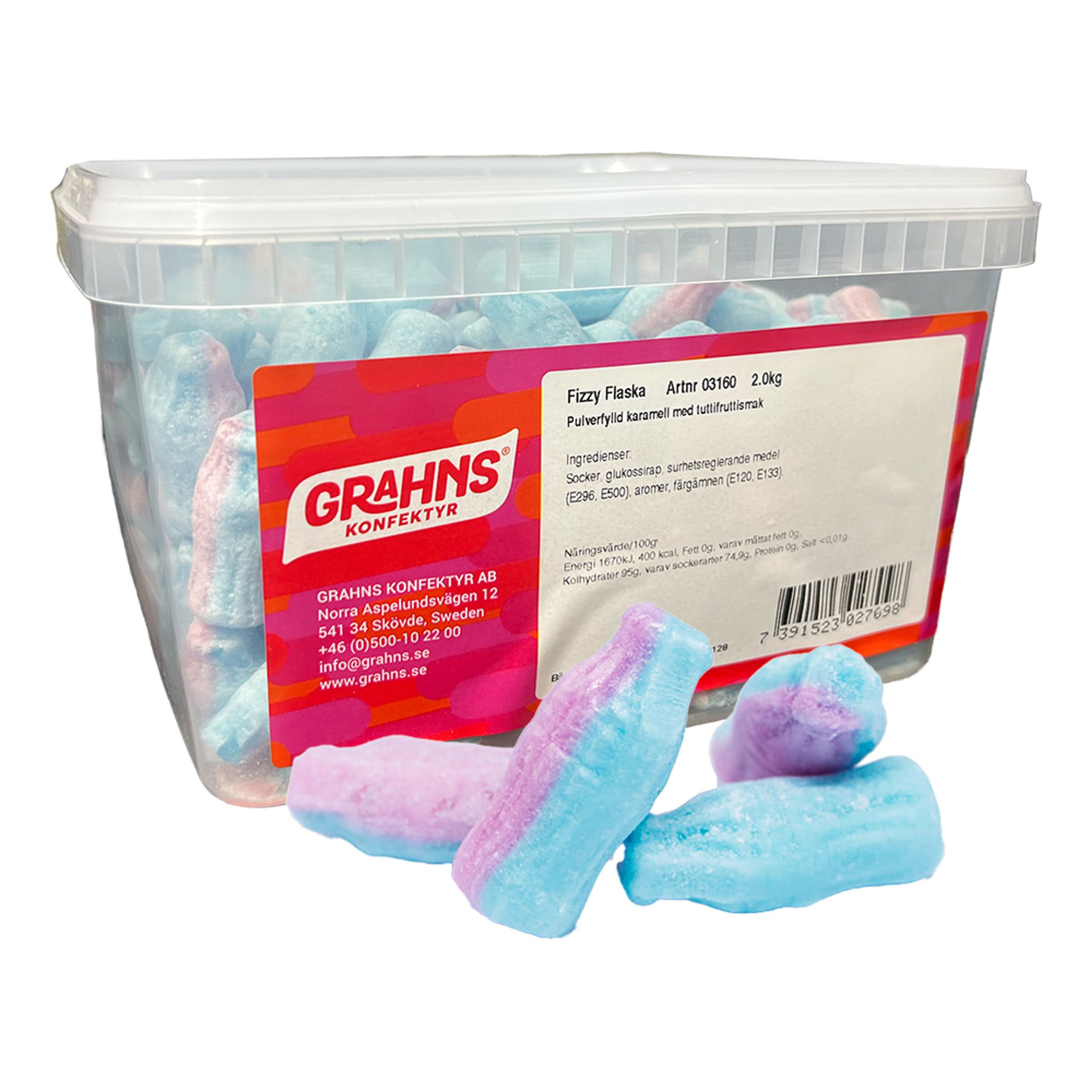 Fizzyflaske Slik Storpak - 2 kg