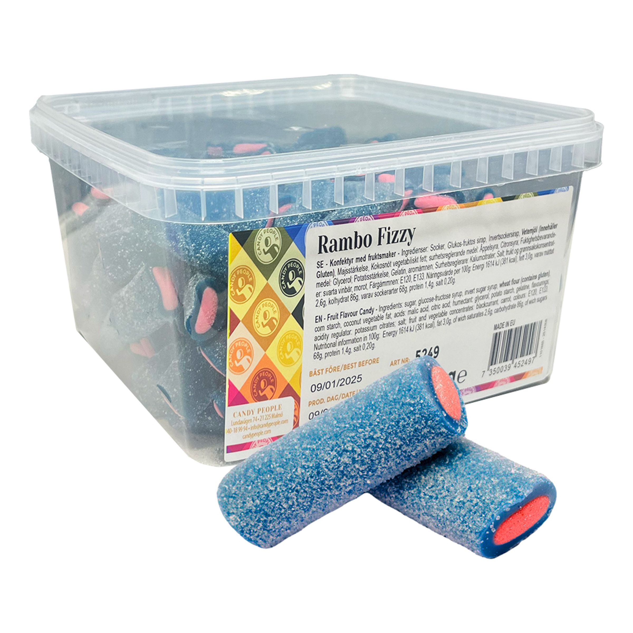 Rambo Fizzy Økonomipakke - 2 kg