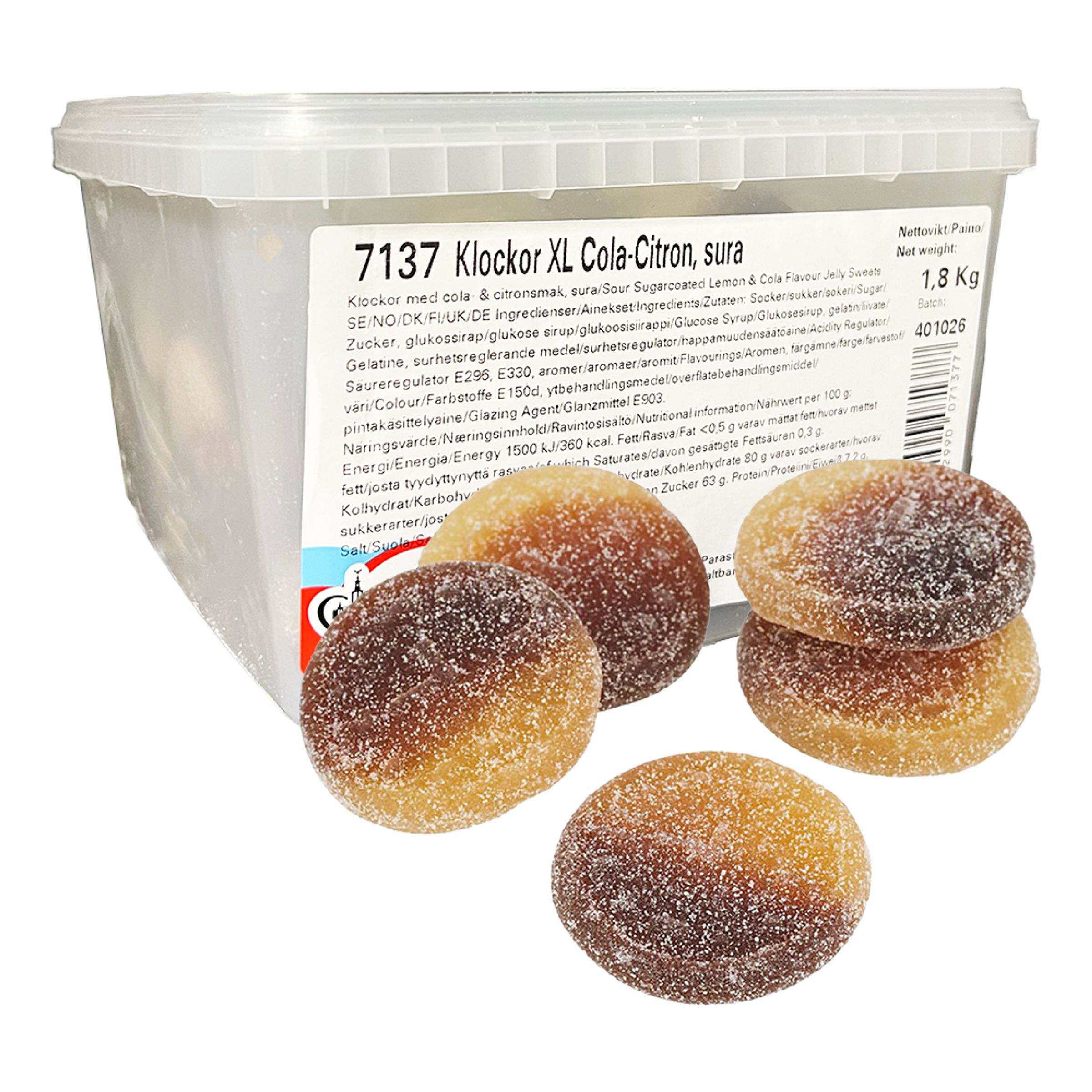 Sure Ure Cola/Citron Økonomipakke - 1,8 kg