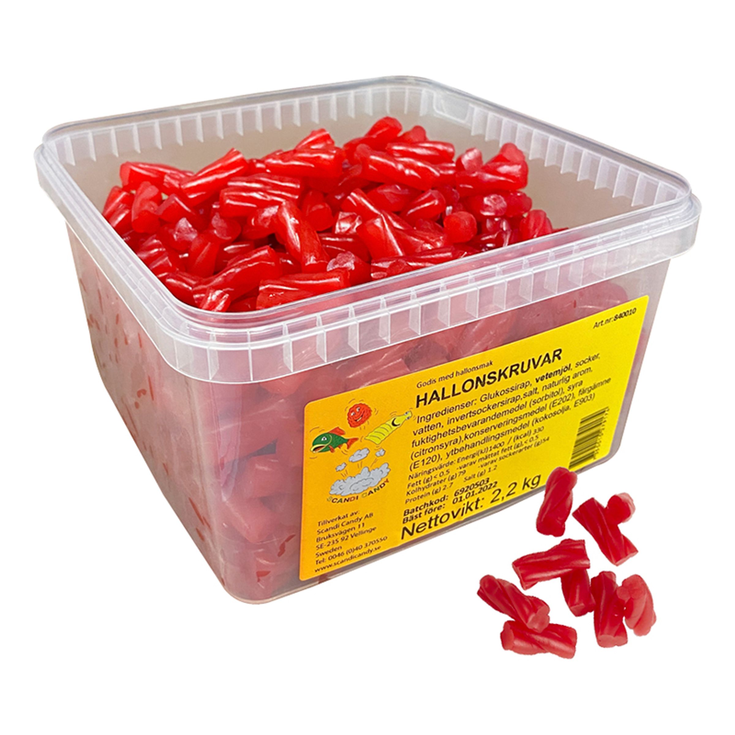 Hindbærskruer Storpak - 2,2 kg