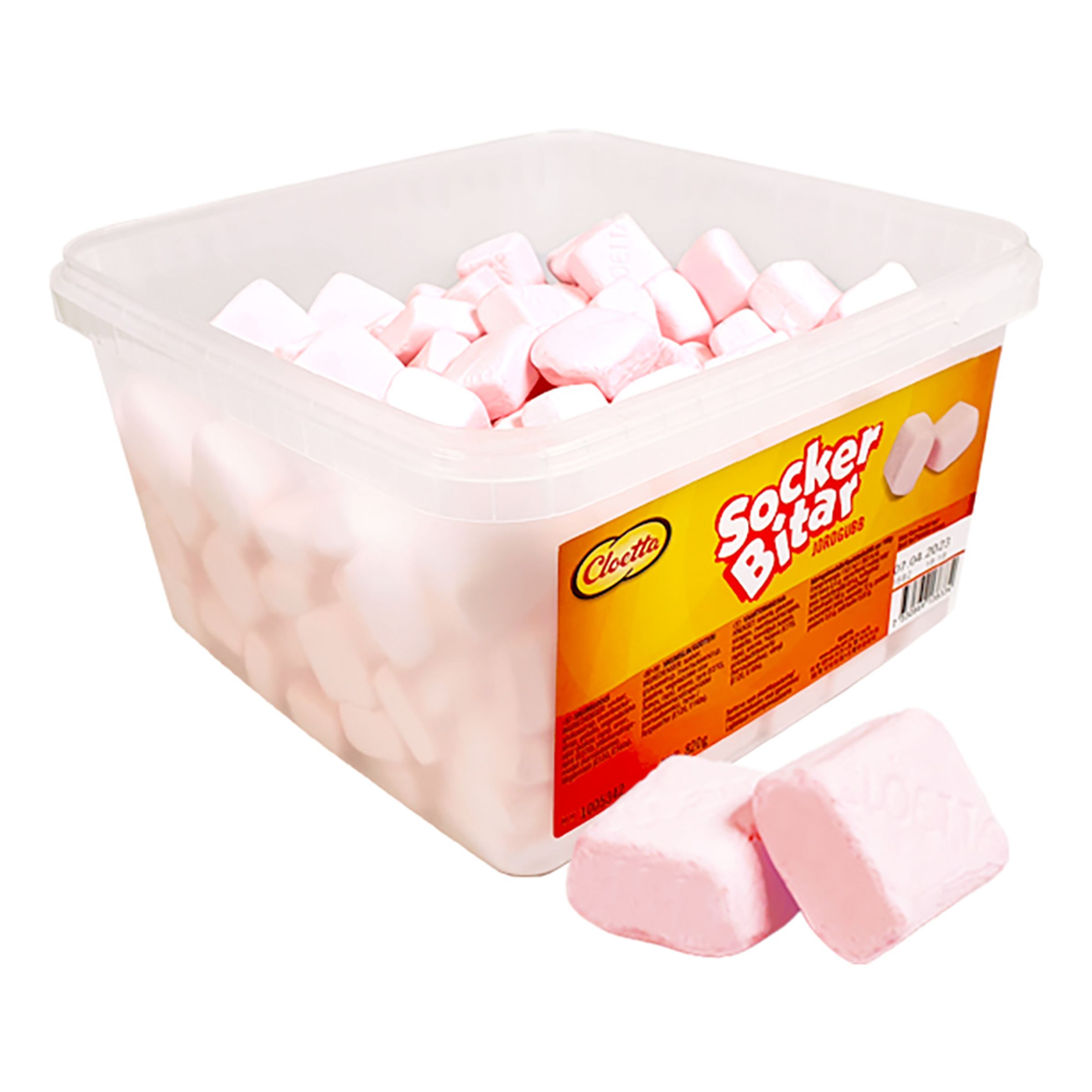 Cloetta Sockerbitar Jordbær Økonomipakke - 820 gram