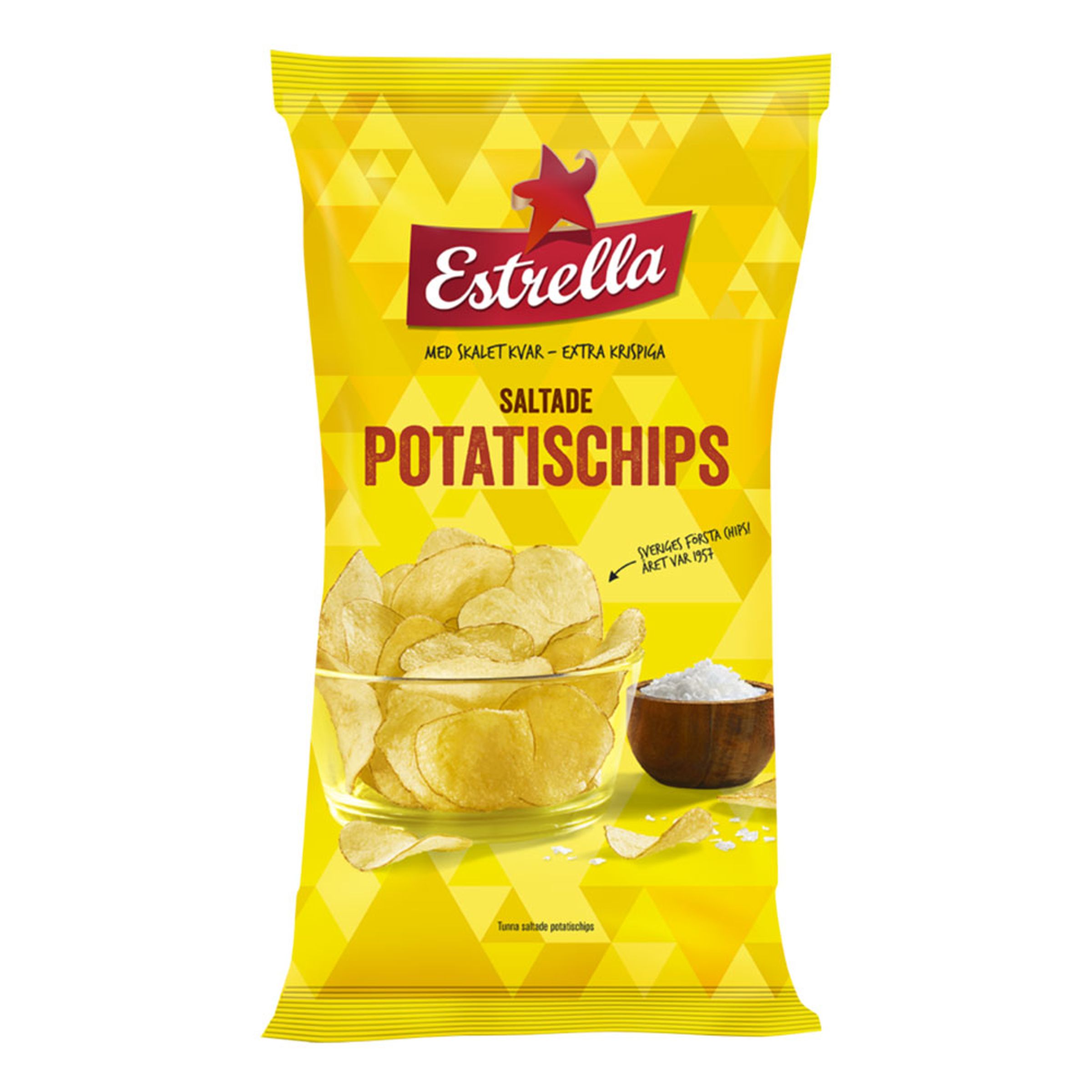 Estrella Saltede Kartoffelchips - 175 gram