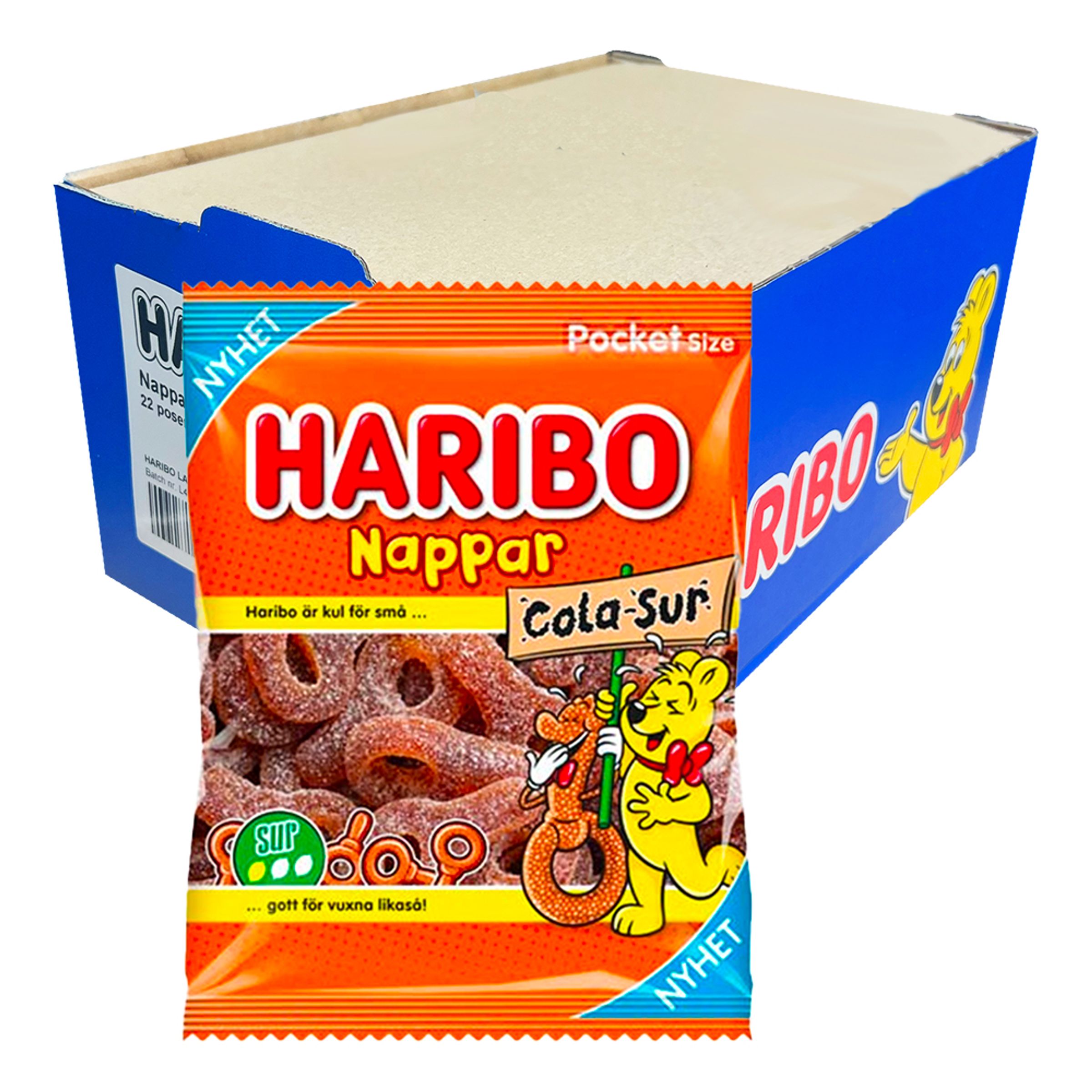 Haribo Colasutter Sur Storpak - 22-pak