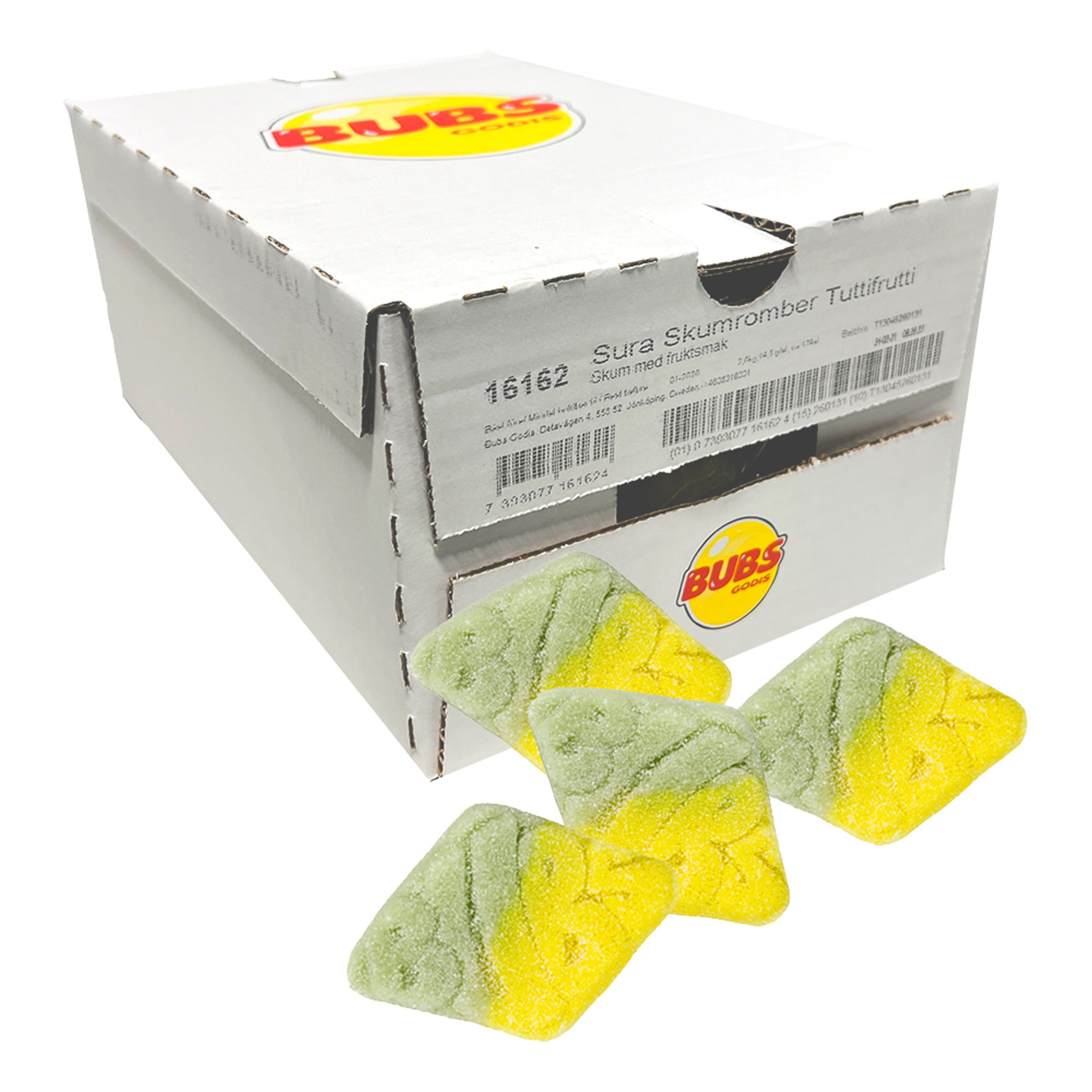 Vingummi Syrlig Tutti-Frutti Storpak - 2,6 kg