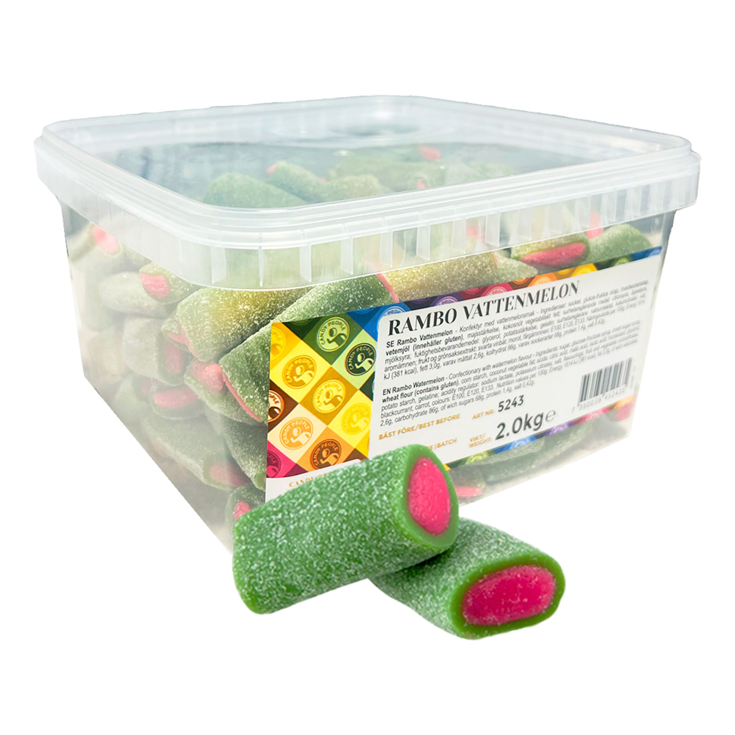 Melonstykker Sure Økonomipakke - 2 kg