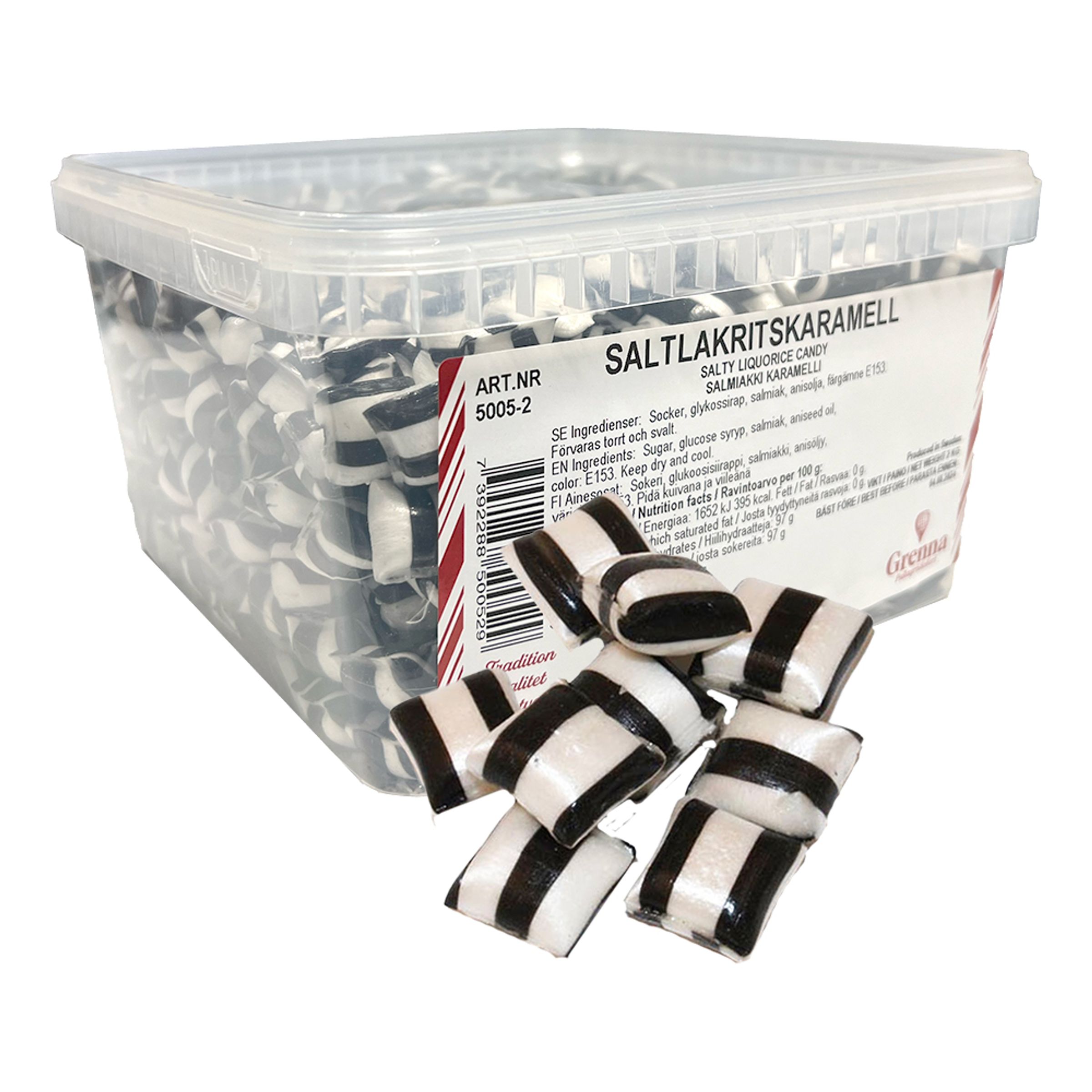 Saltlakridsbolsjer Storpak - 2 kg