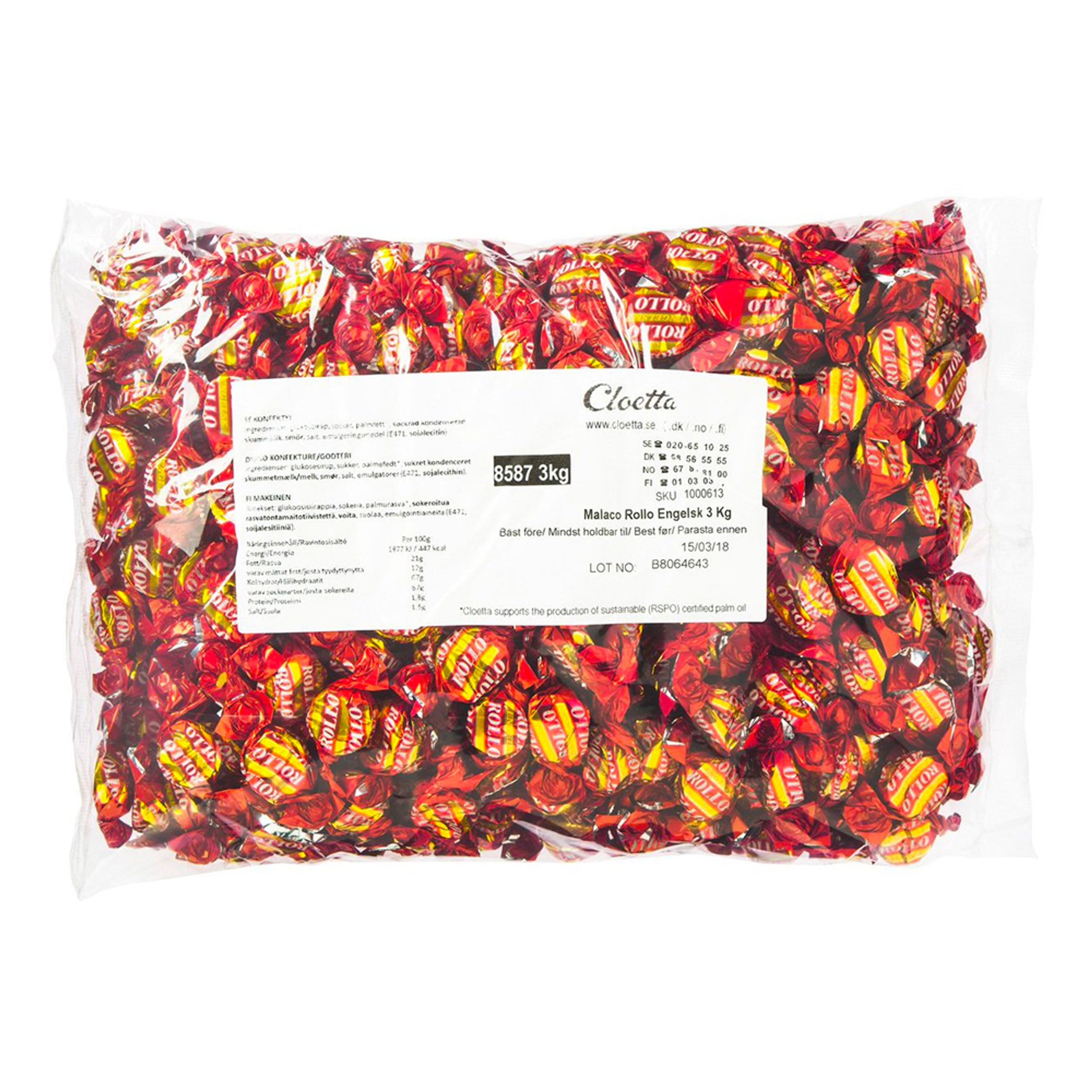 Rollo Engelsk Økonomipakke - 2,5 kg