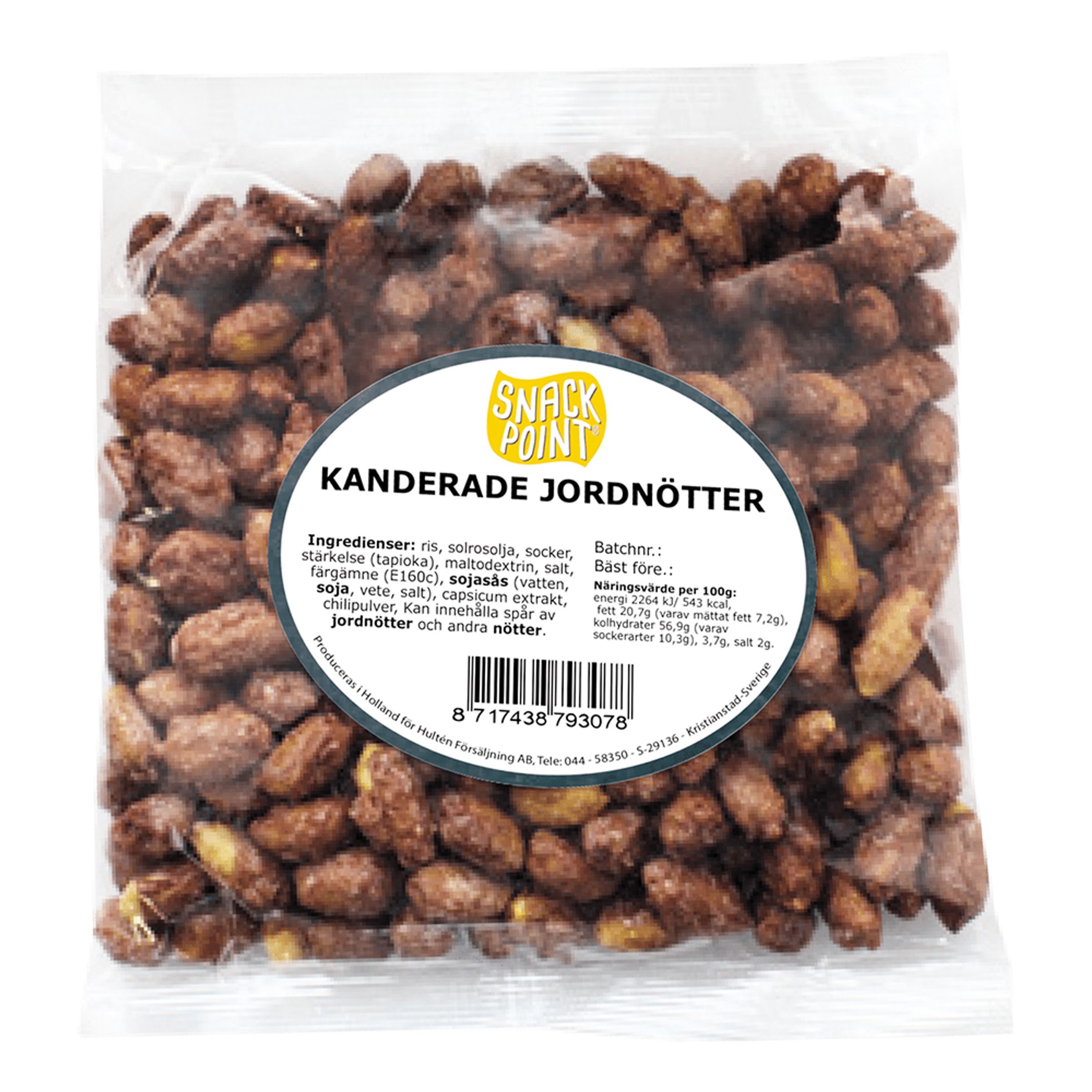 Kandiserede Jordnødder - 225 gram