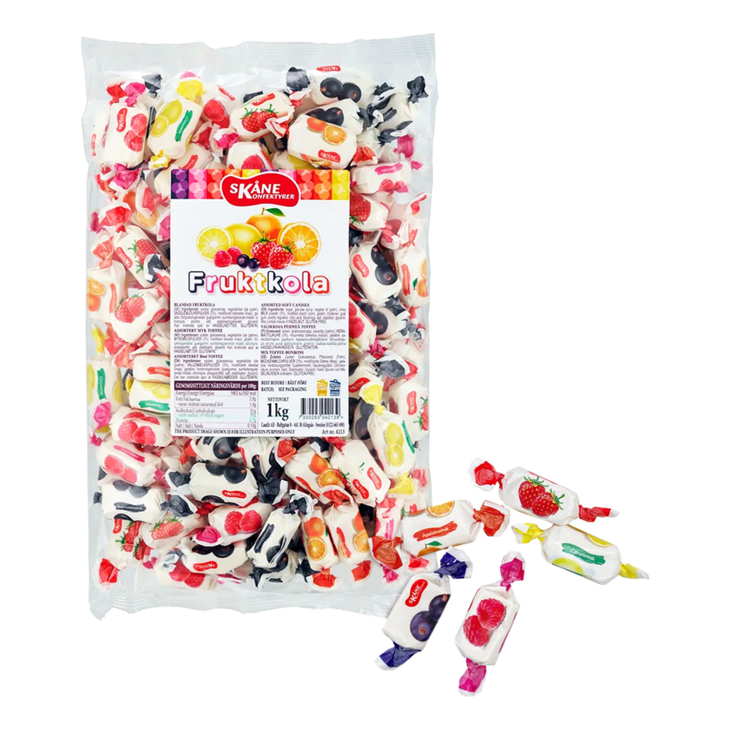Skåne Frugtkarameller - 1 kg