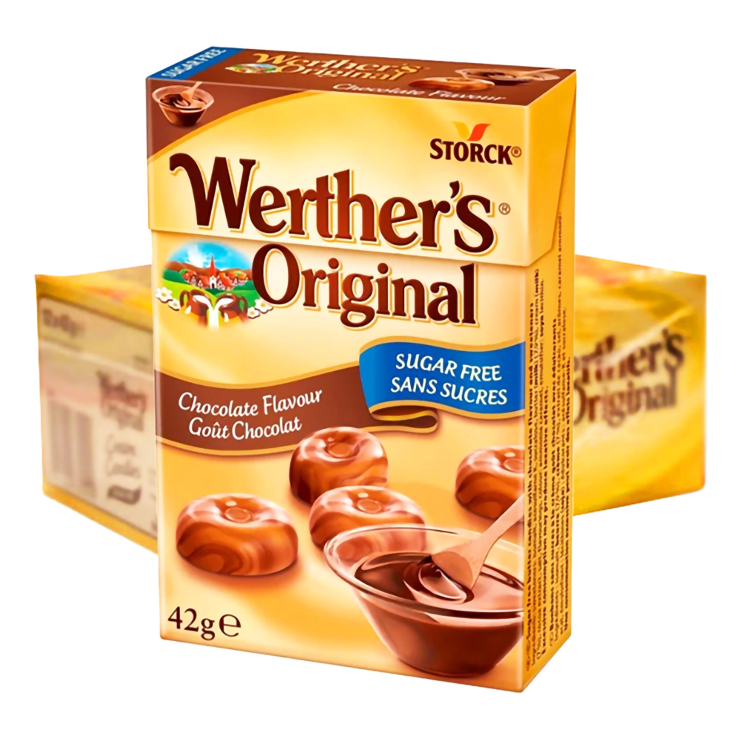 Werthers Choco Sukkerfri Storpak - 12-pak