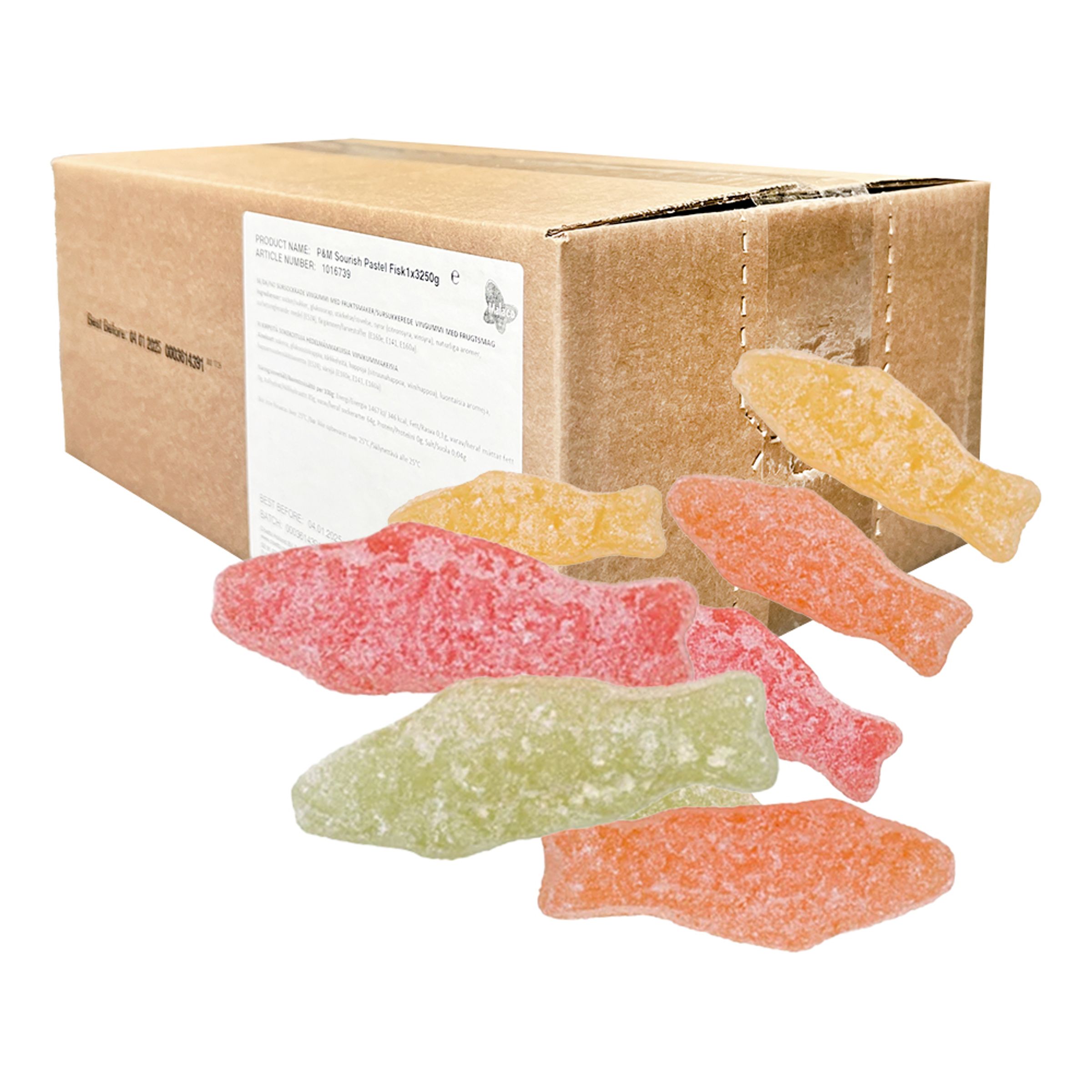 Malaco Syrlig Pastelfisk Økonomipakke - 3,2 kg