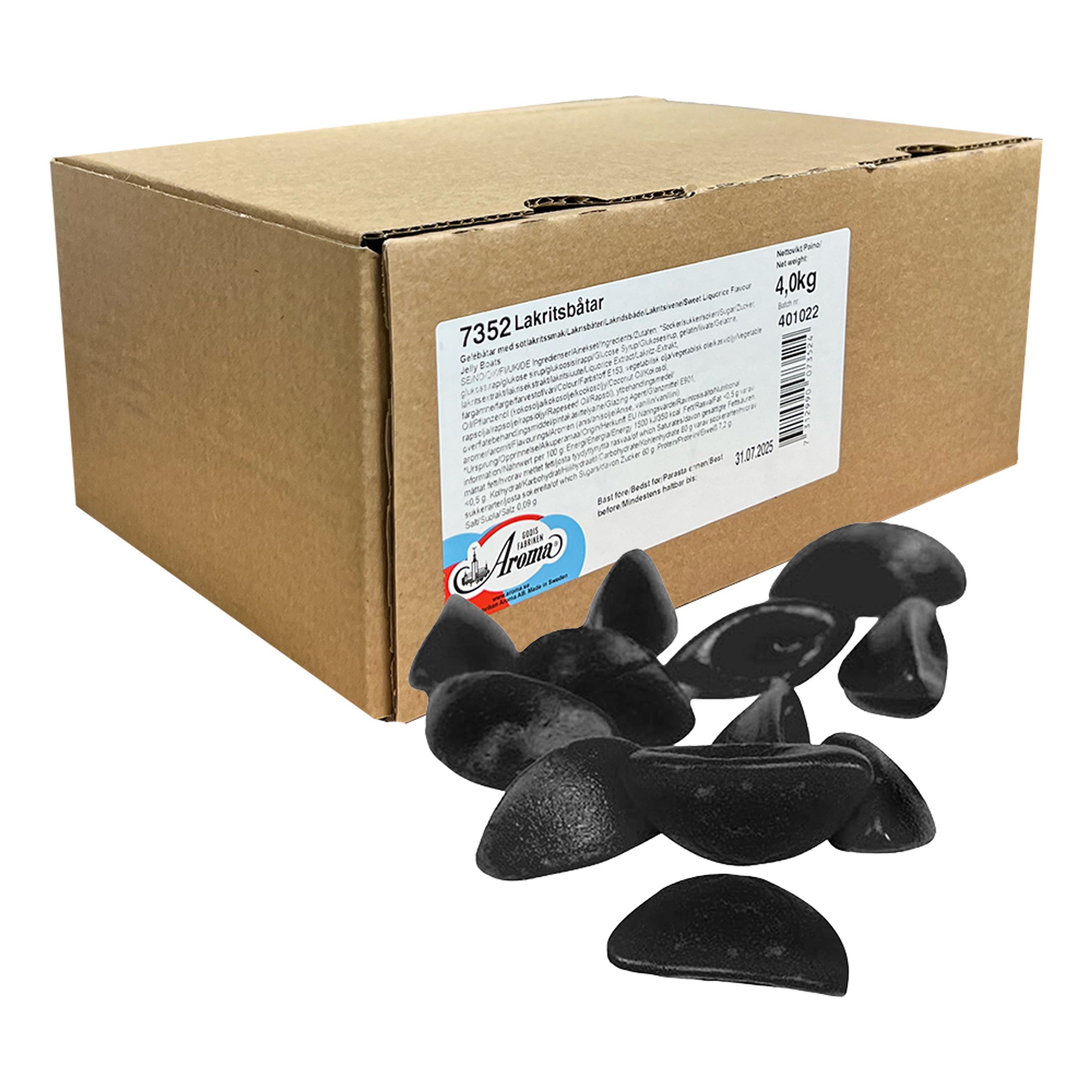 Aroma Lakridsbåde Økonomipakke - 4 kg