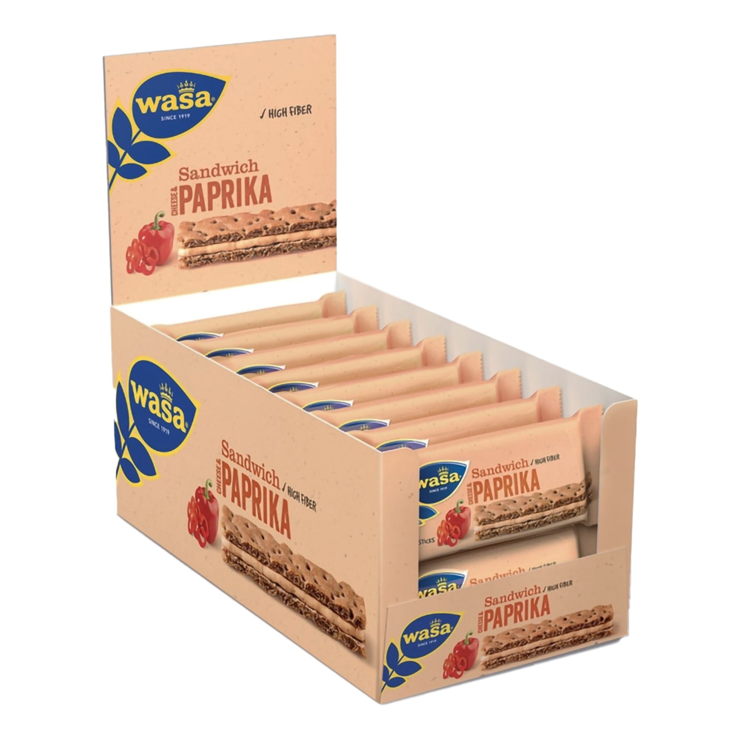Wasa Sandwich Paprika Økonomipakke - 24-pak