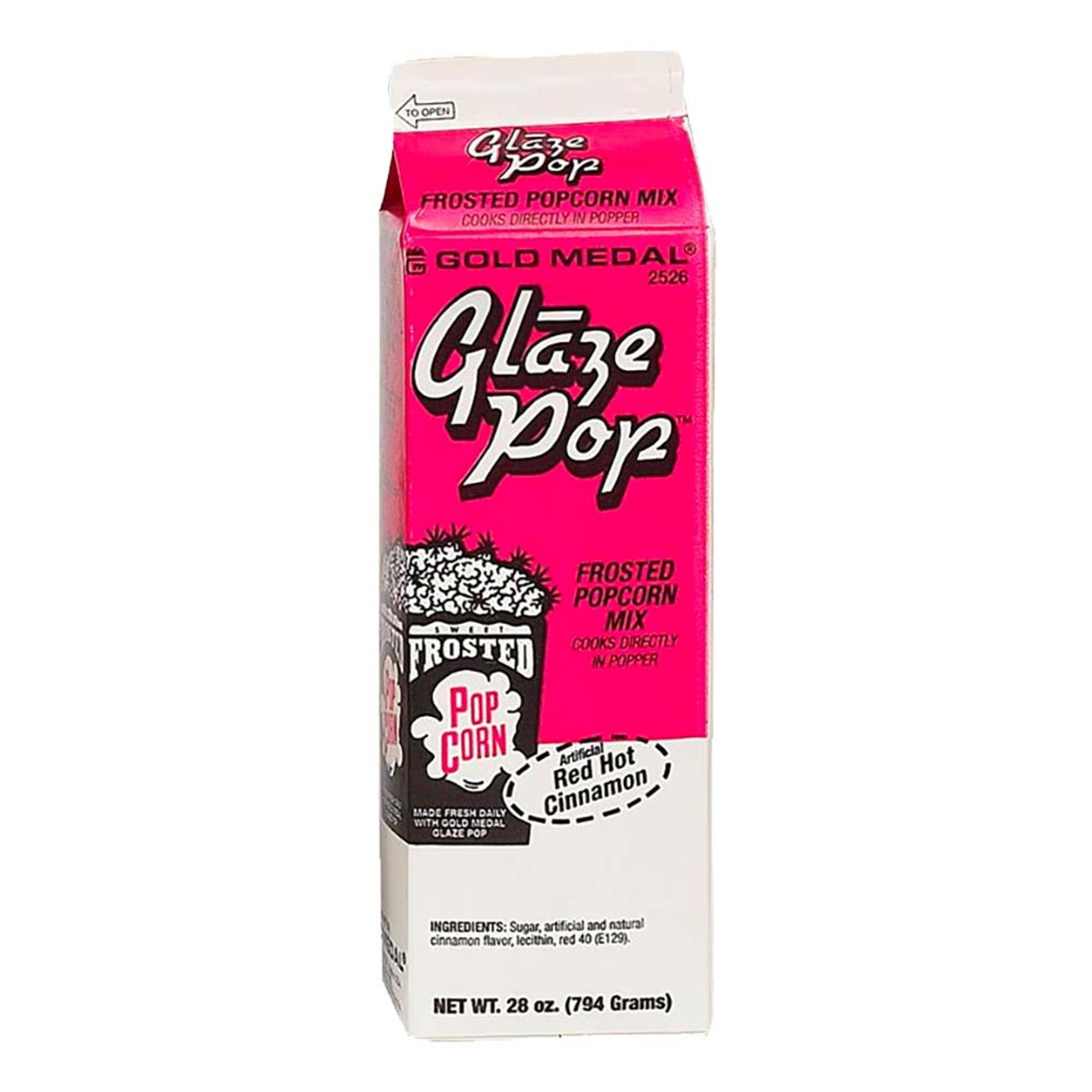 Glaze Pop Popcornglaze - Rød Hed Kanel