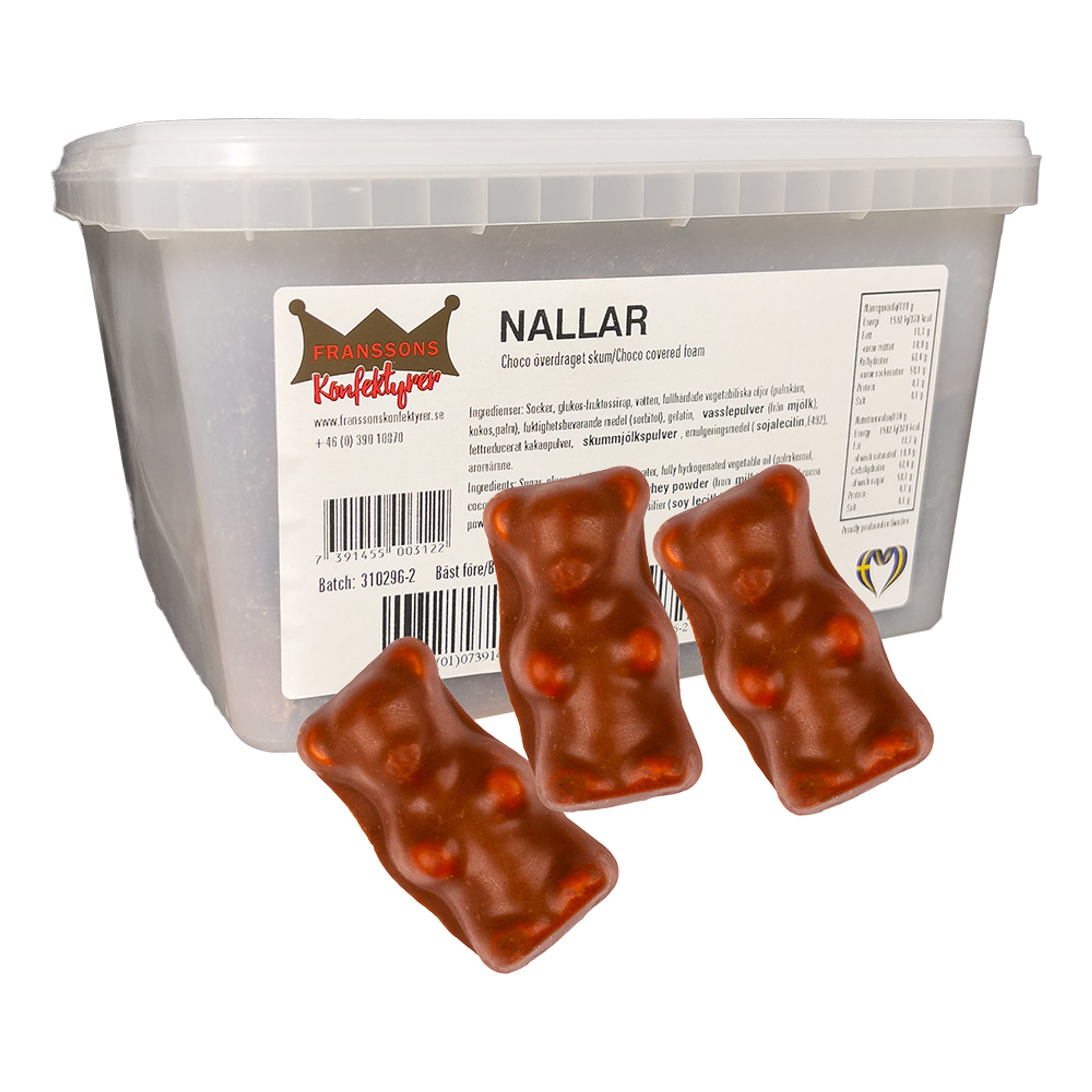 Chokoladebamser Økonomipakke - 1,2 kg