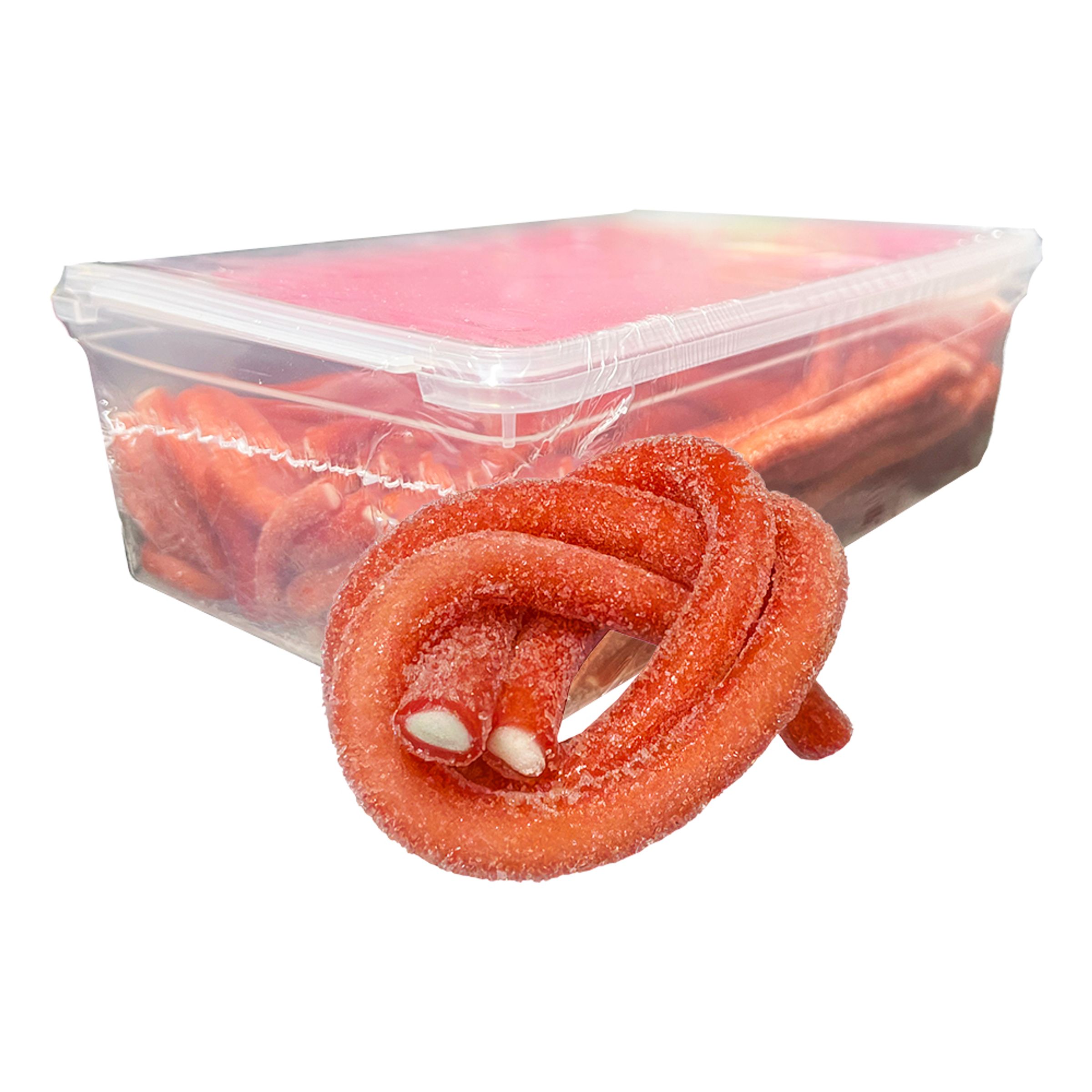 Sour Pencils Strawberry Økonomipakke - 1 kg
