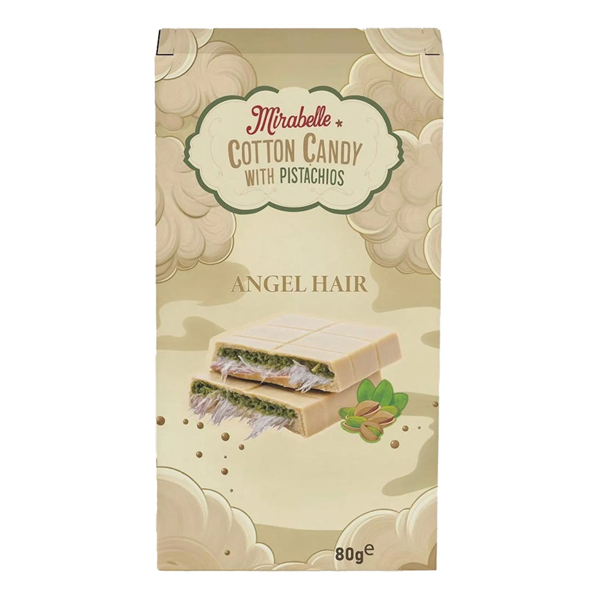 Mirabelle Candyfloss Dubai Hvid Chokolade - 80 gram