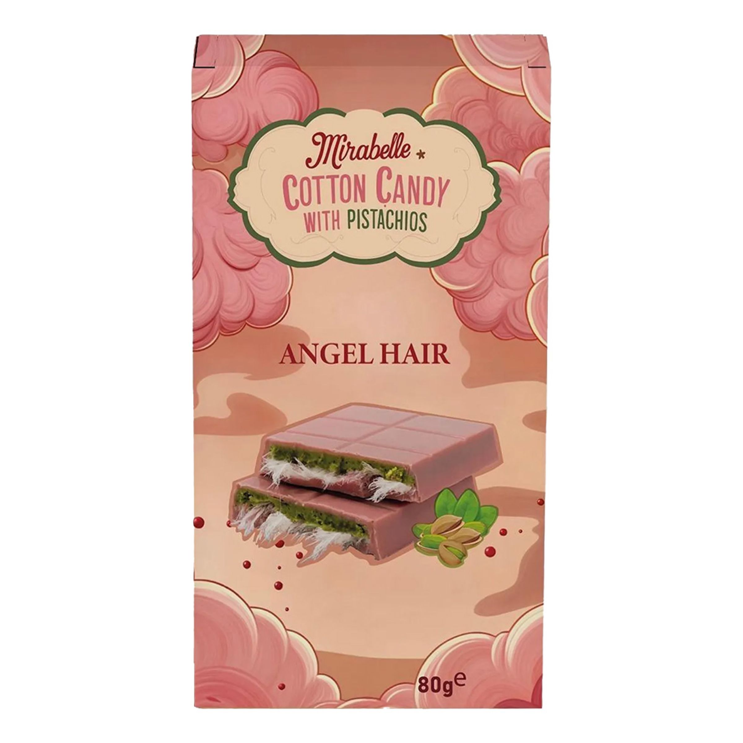 Mirabelle Candyfloss Dubai Chocolate Pink - 80 gram