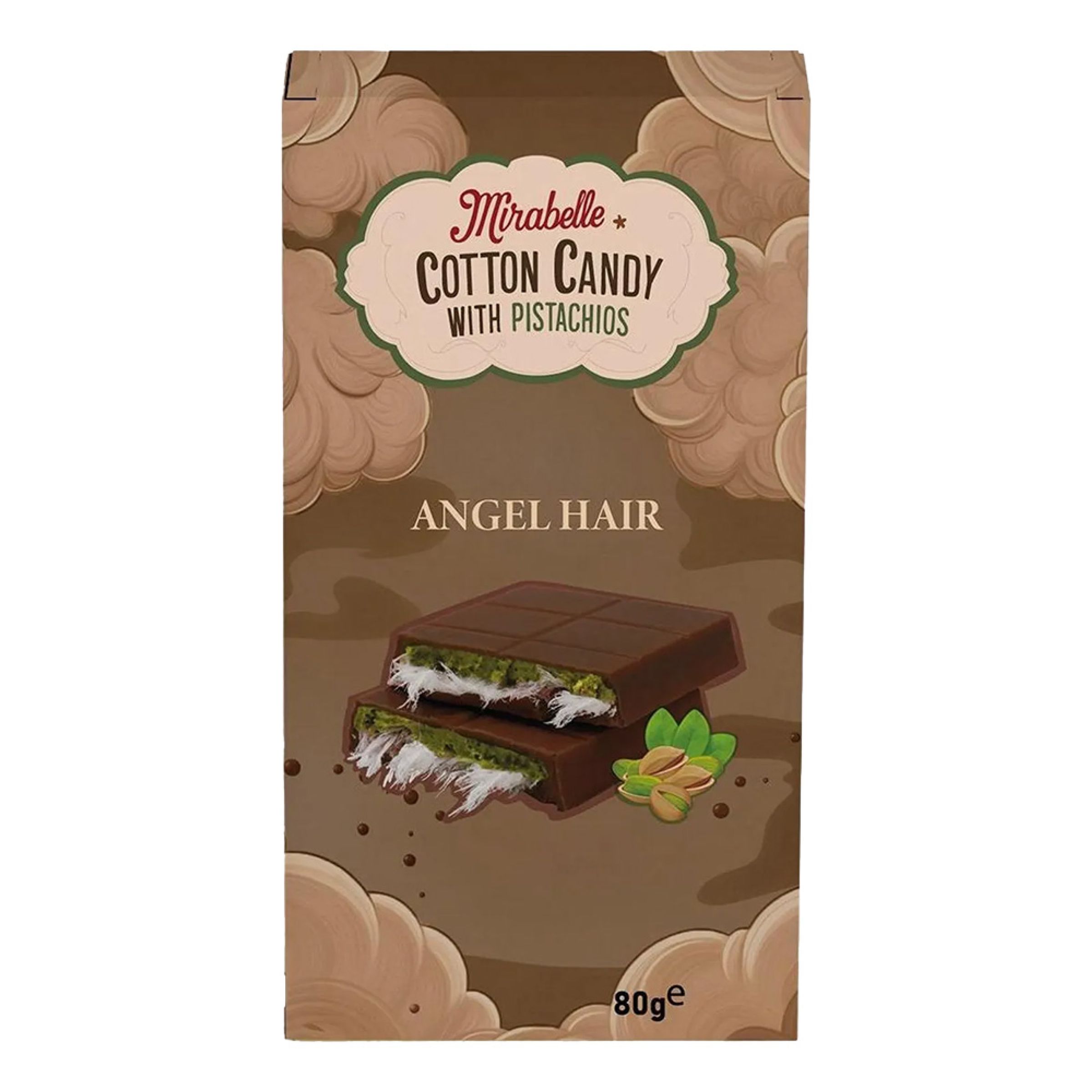 Mirabelle Candyfloss Dubai Milk Chocolate - 80 gram
