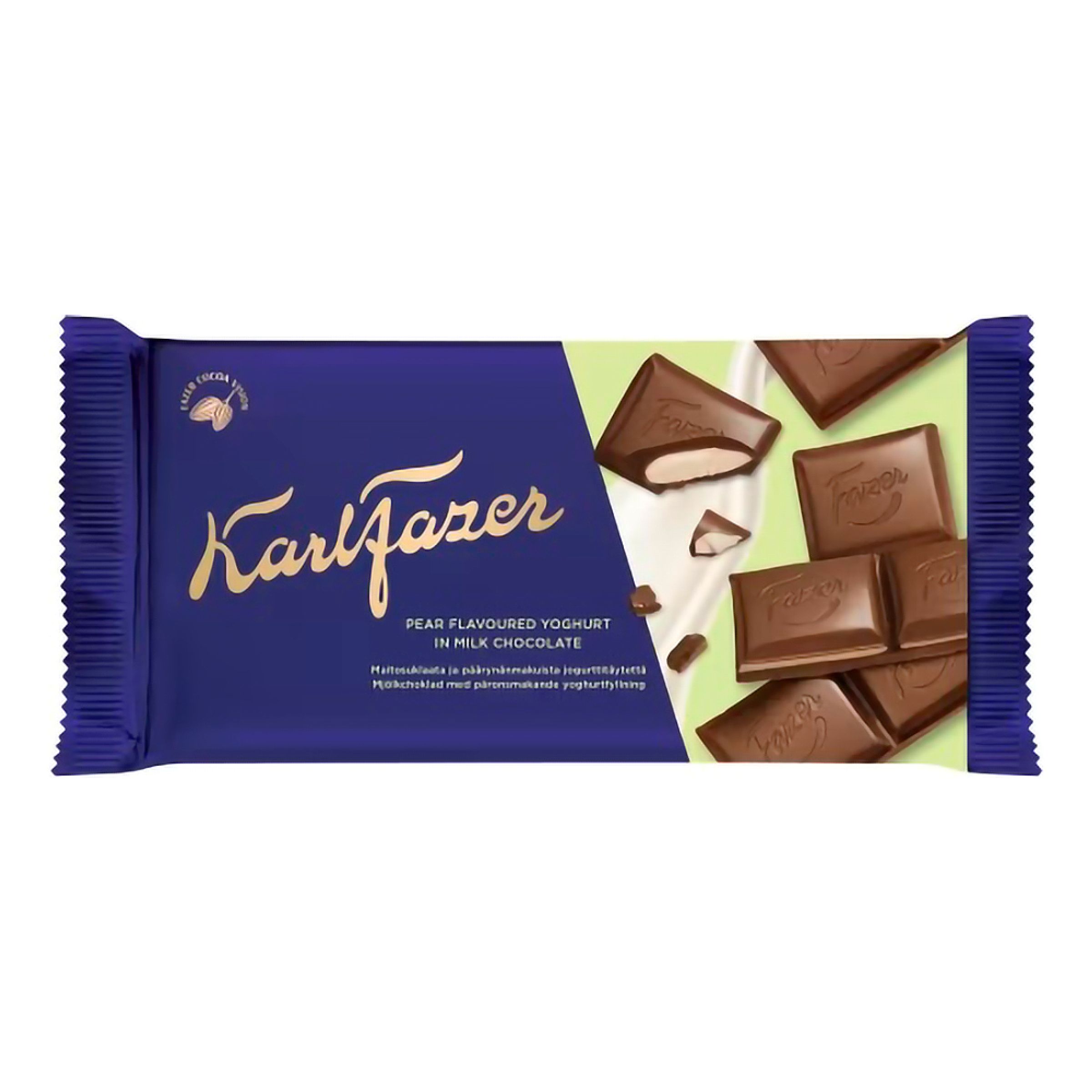 Karl Fazer Fyldt Pære Chokoladebar - 121 gram