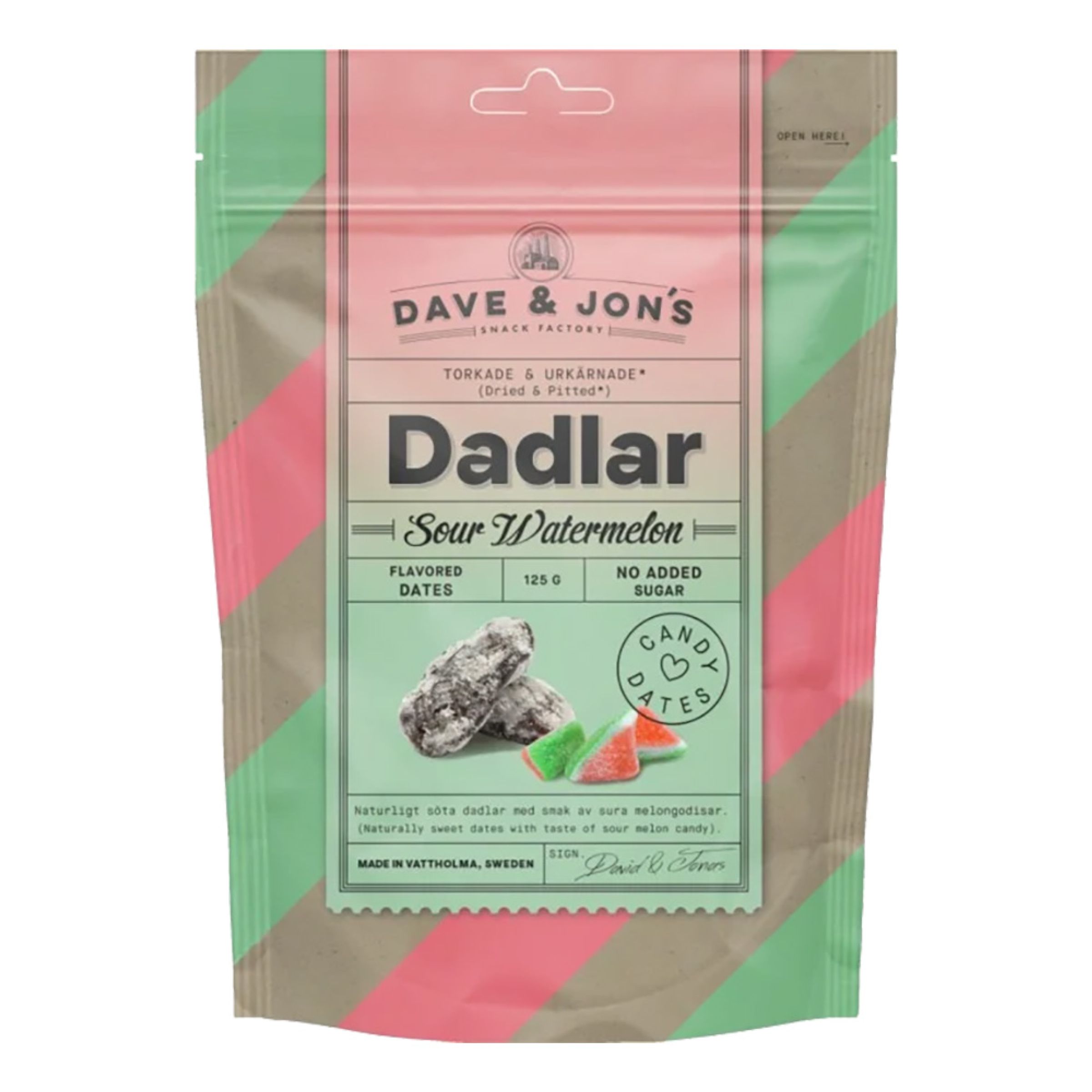 Dave & Jon's Dadler Sour Watermelon - 125 gram