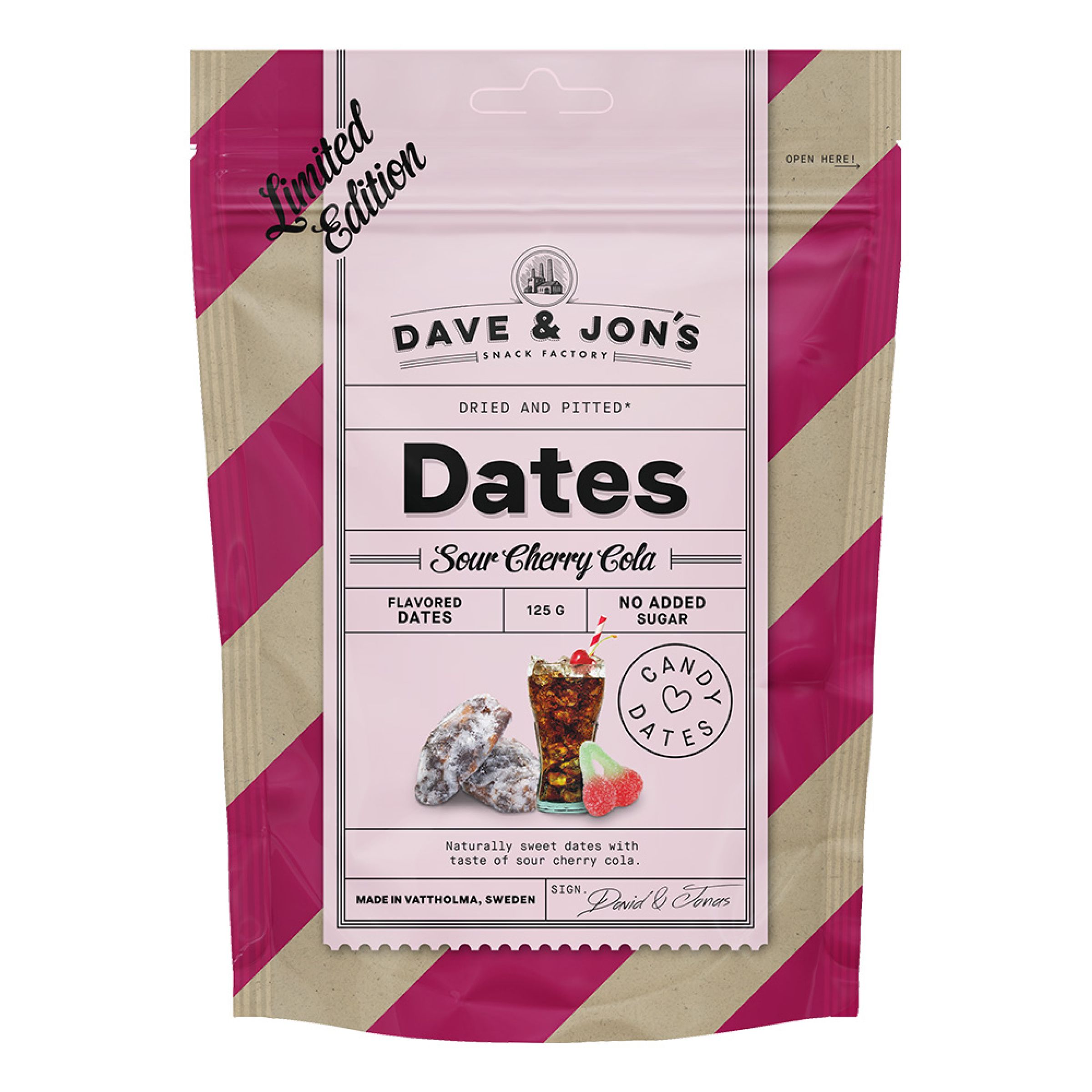 Dave & Jon's Dadler Sour Cherry Cola - 125 gram