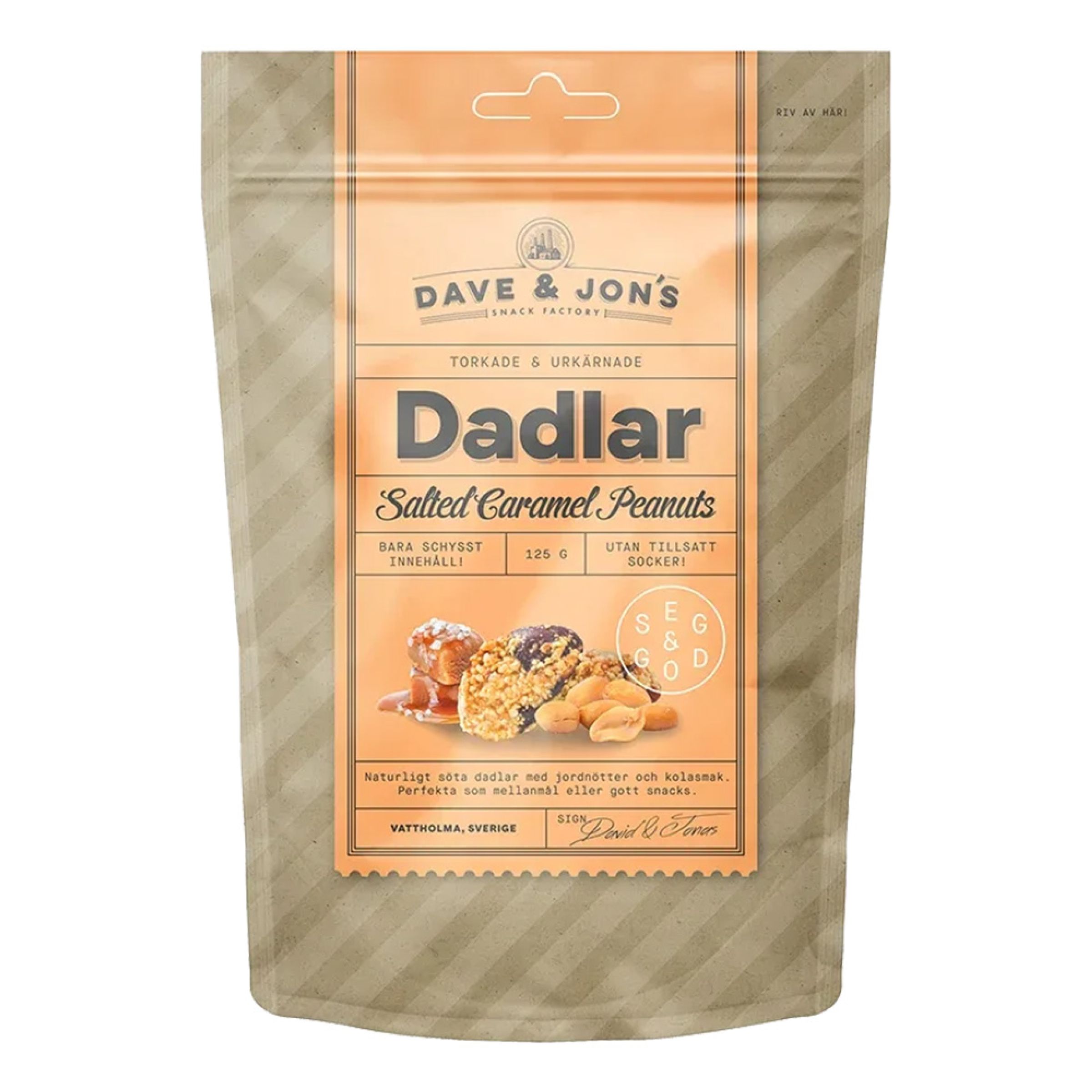 Dave & Jon's Dadler Salted Caramel Peanuts - 125 gram