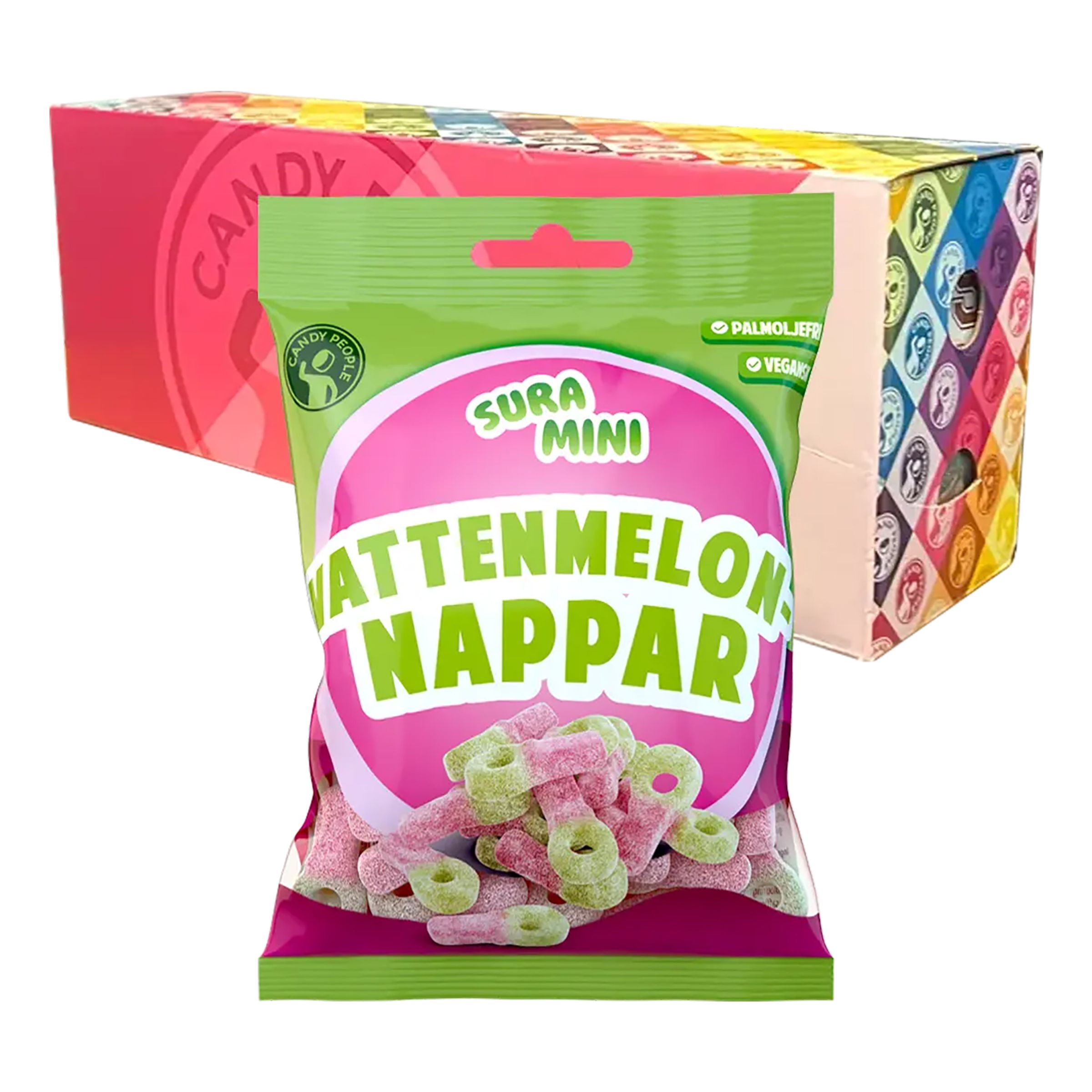 Sura Mini Vandmelonringe Økonomipakke - 18-pak