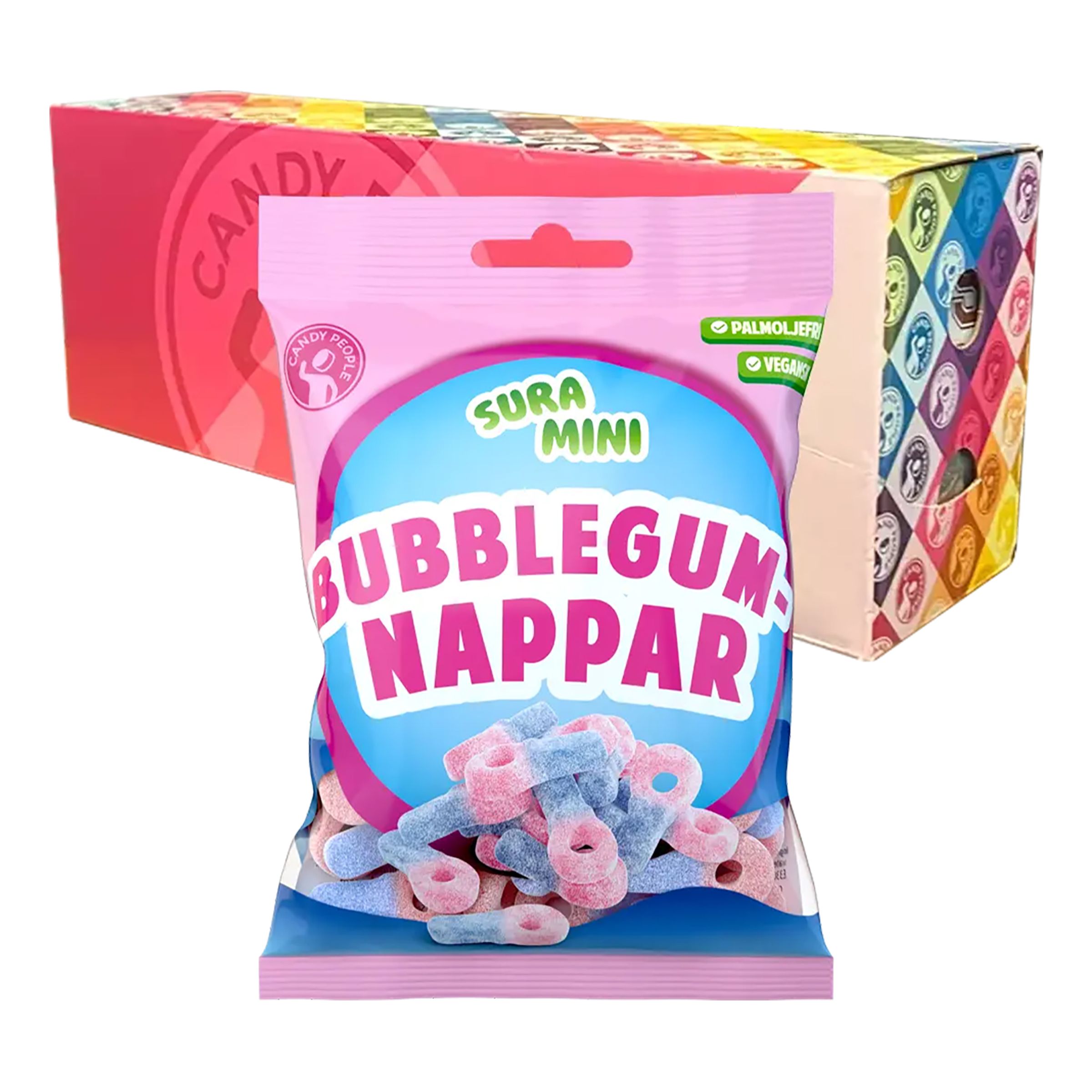 Sura Mini Bubblegumnapper Økonomipakke - 18-pak