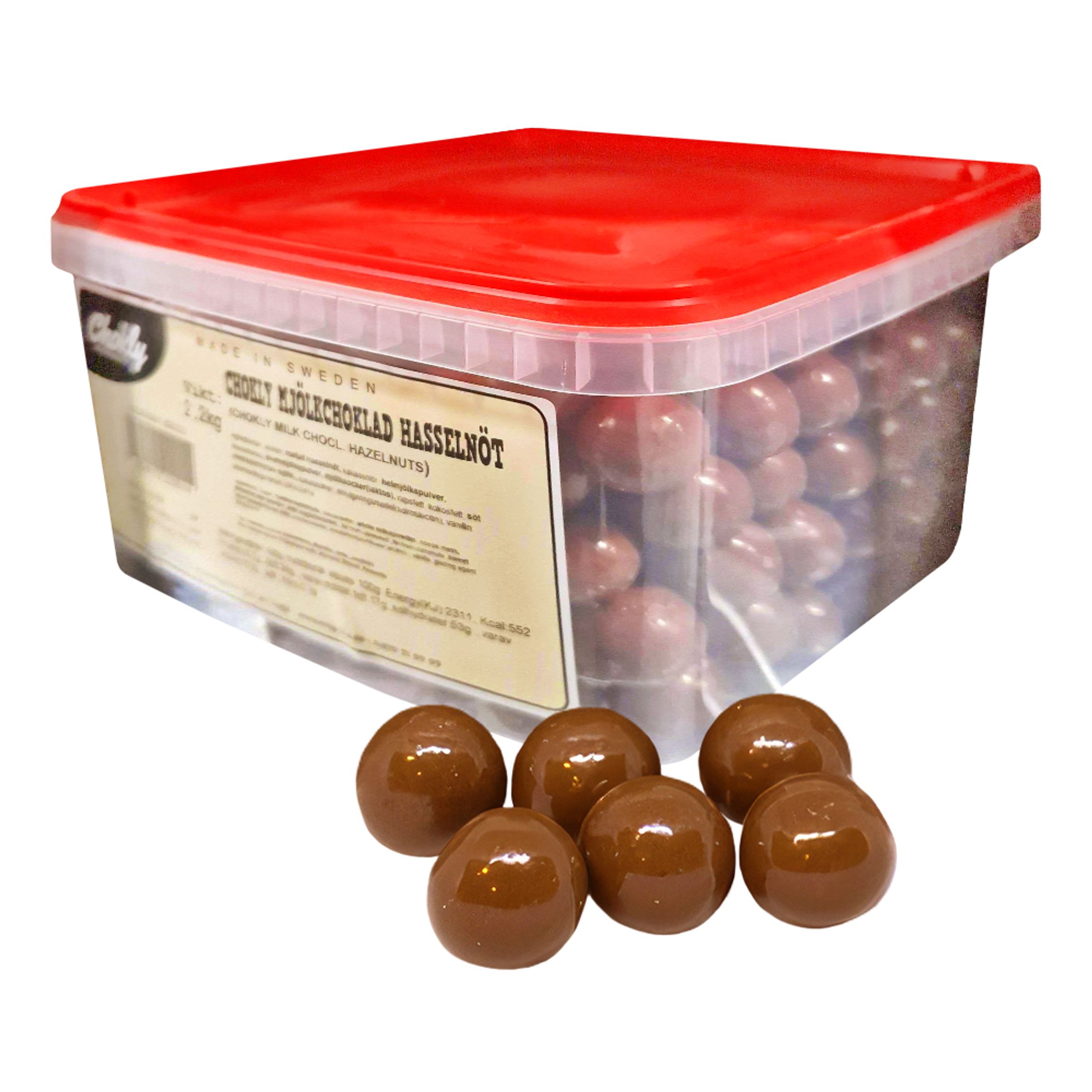 Chokly Mælkechokolade Hasselnød Økonomipakke - 2,2 kg