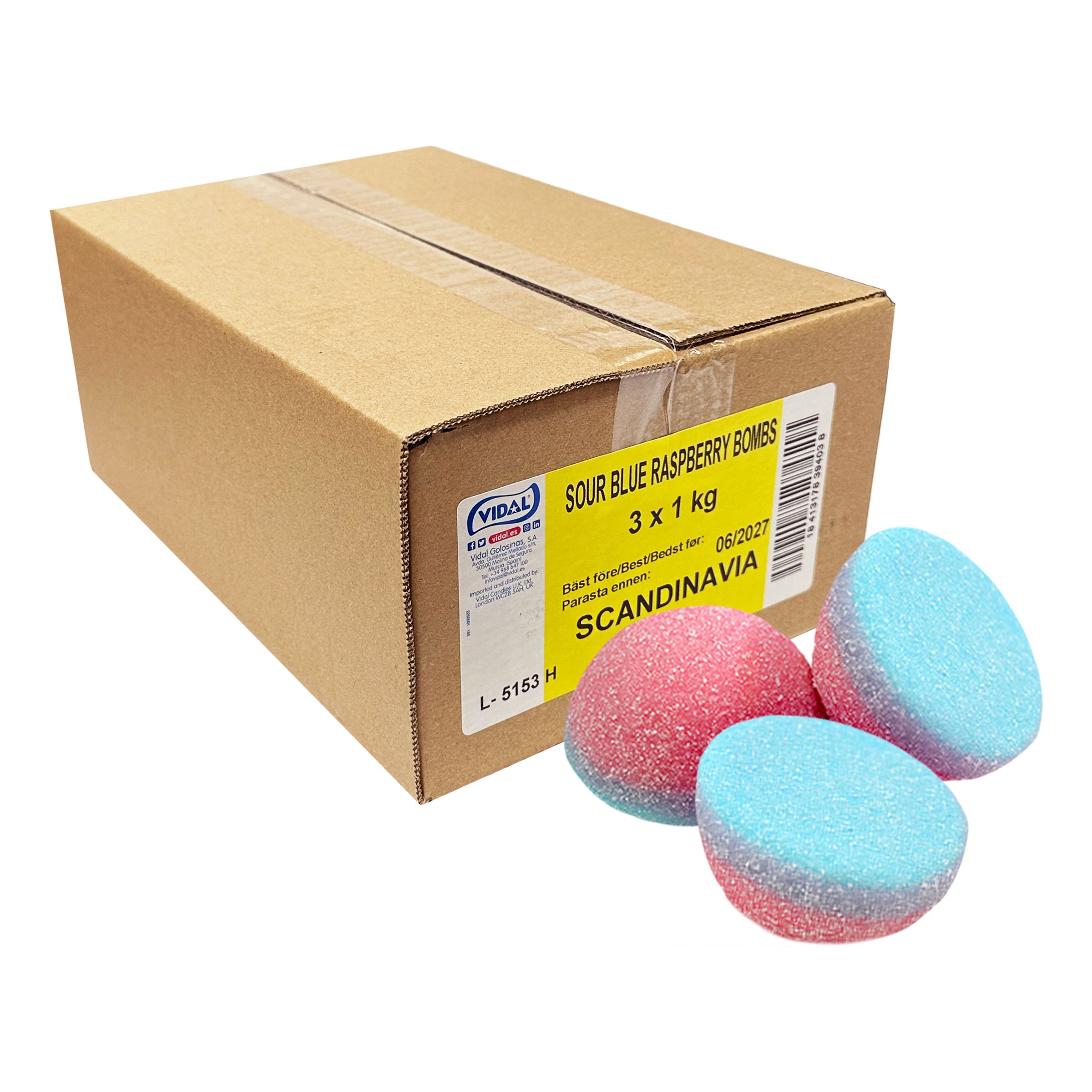 Blueberry Raspberry Bombs Økonomipakke - 3 kg