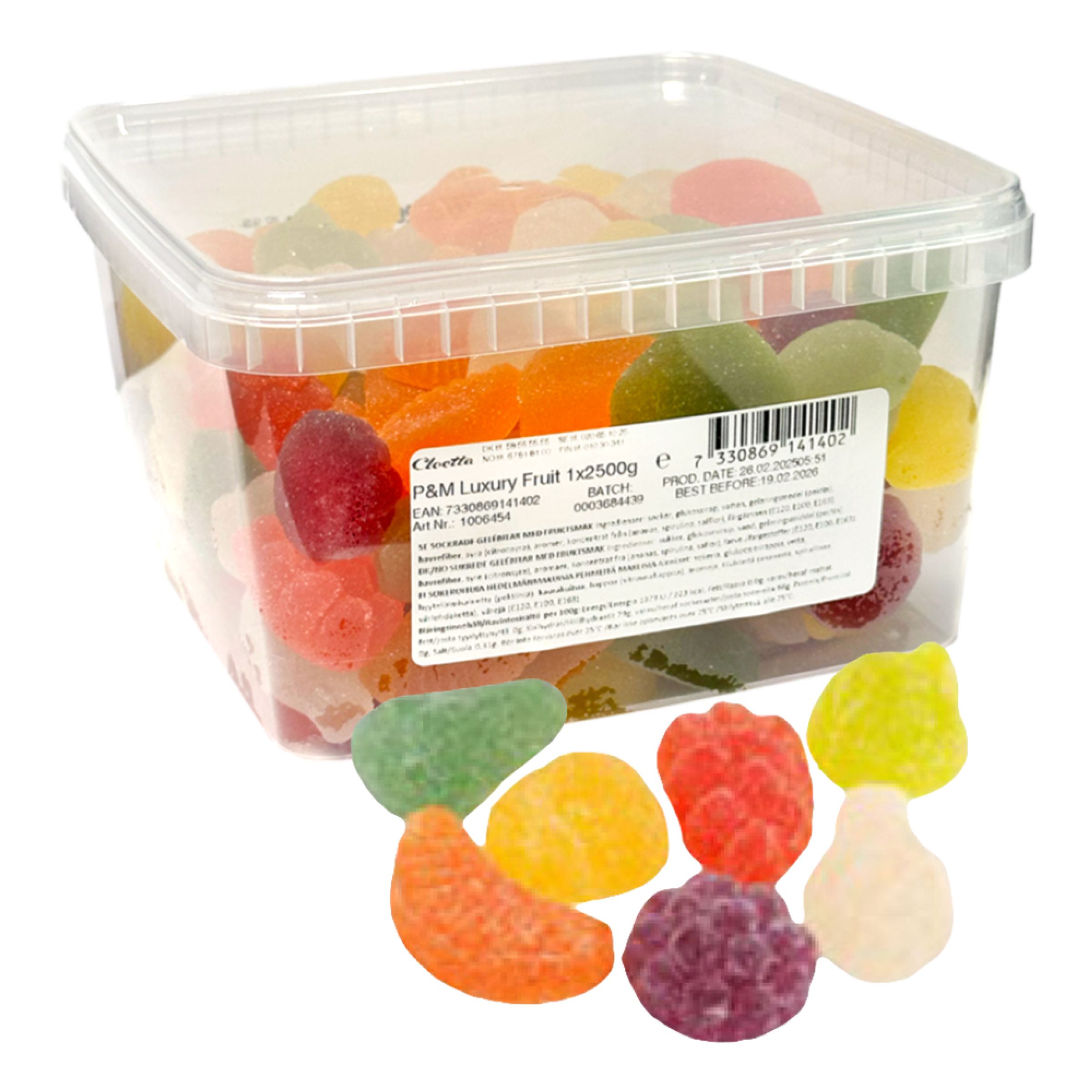 Cloetta Luxury Fruit Økonomipakke - 2,5 kg