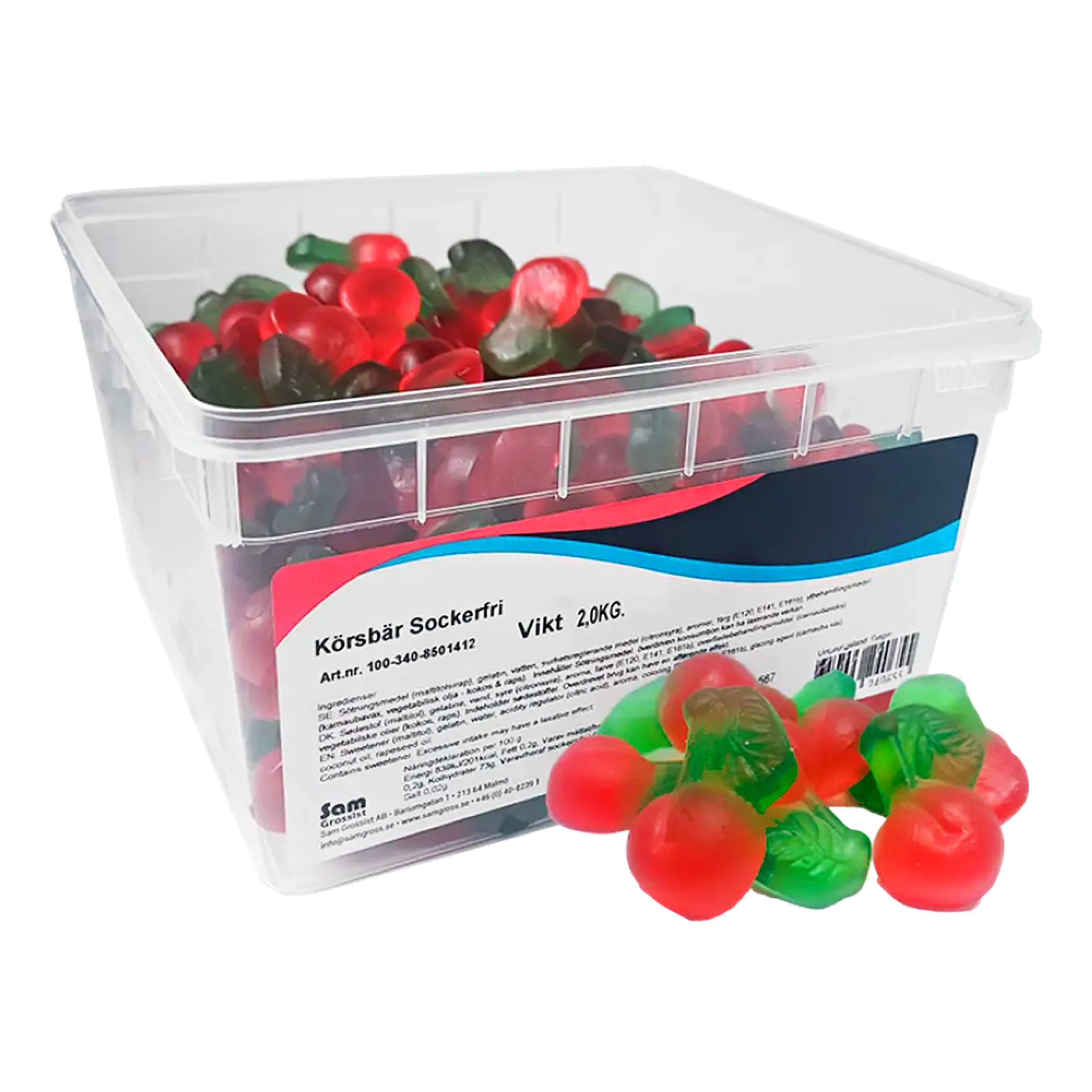 Kirsebær Sukkerfri Økonomipakke - 2 kg