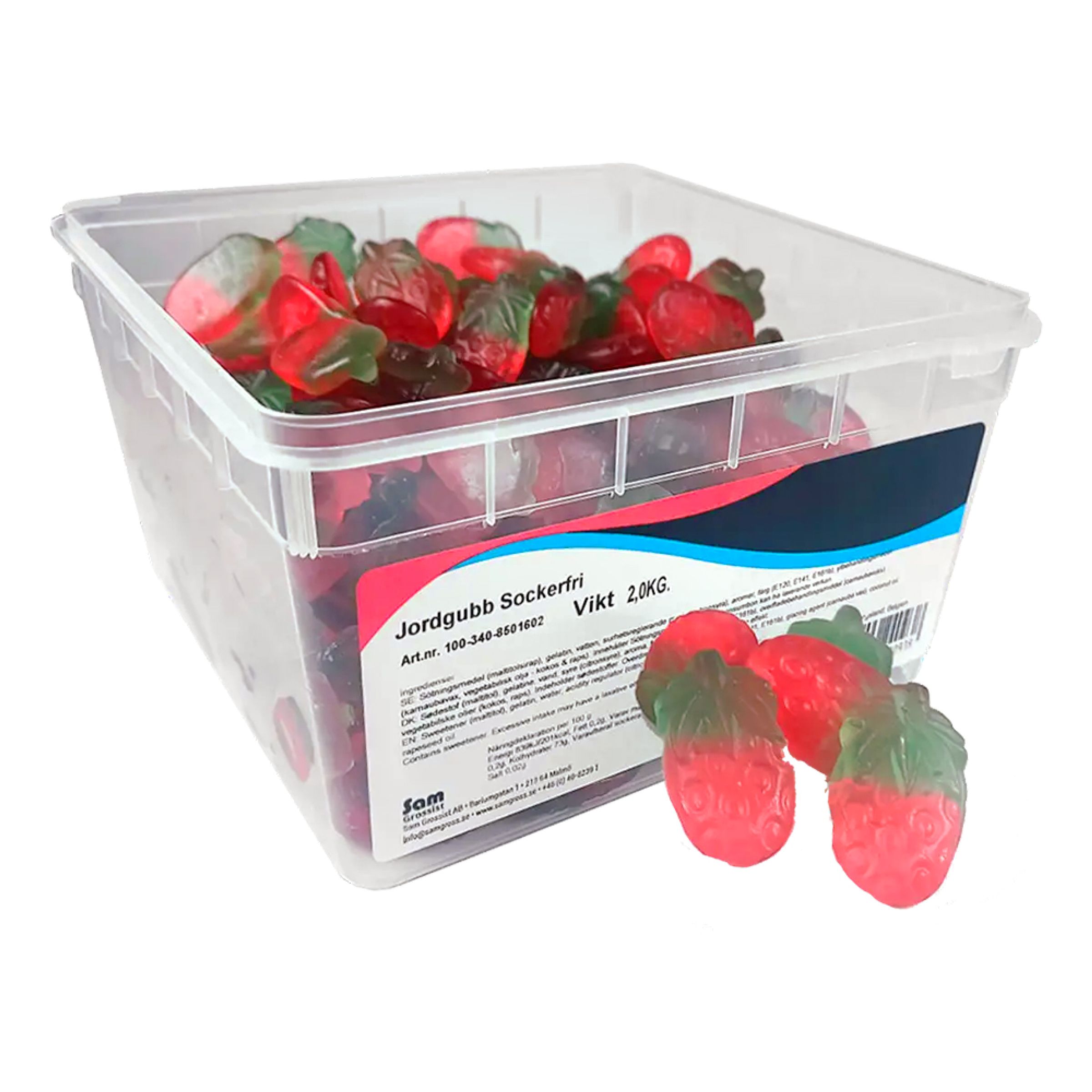 Jordbær Sukkerfri Økonomipakke - 2 kg