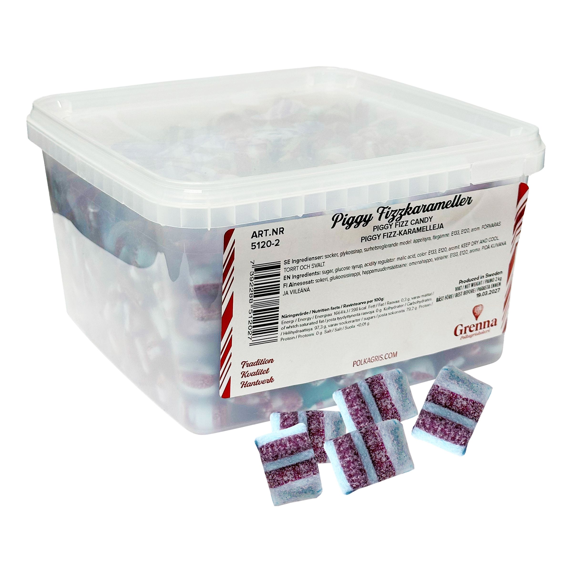 Piggy Fizzy Økonomipakke - 2 kg